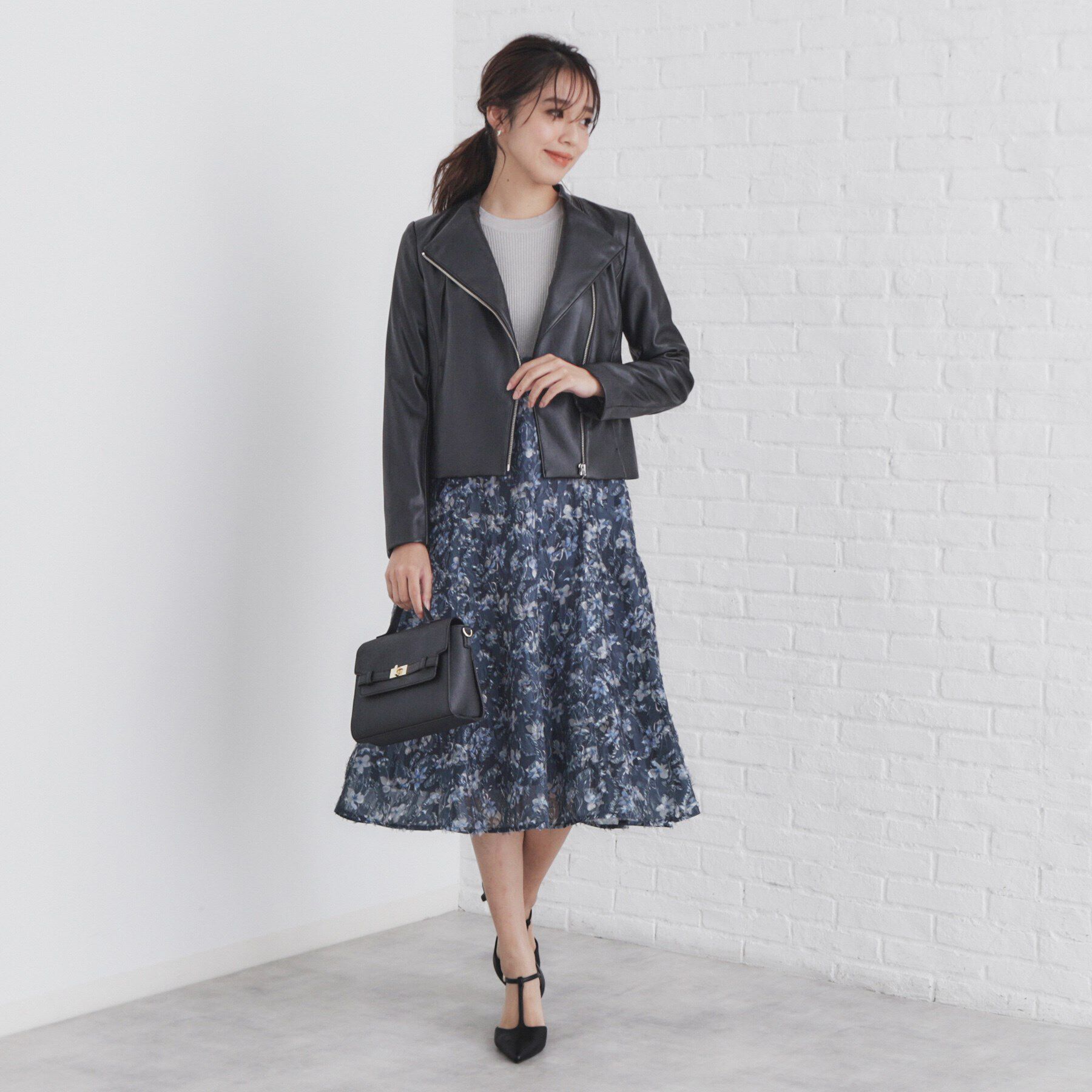 index「ストレッチライダースジャケット【洗える】」|ライダースジャケット|