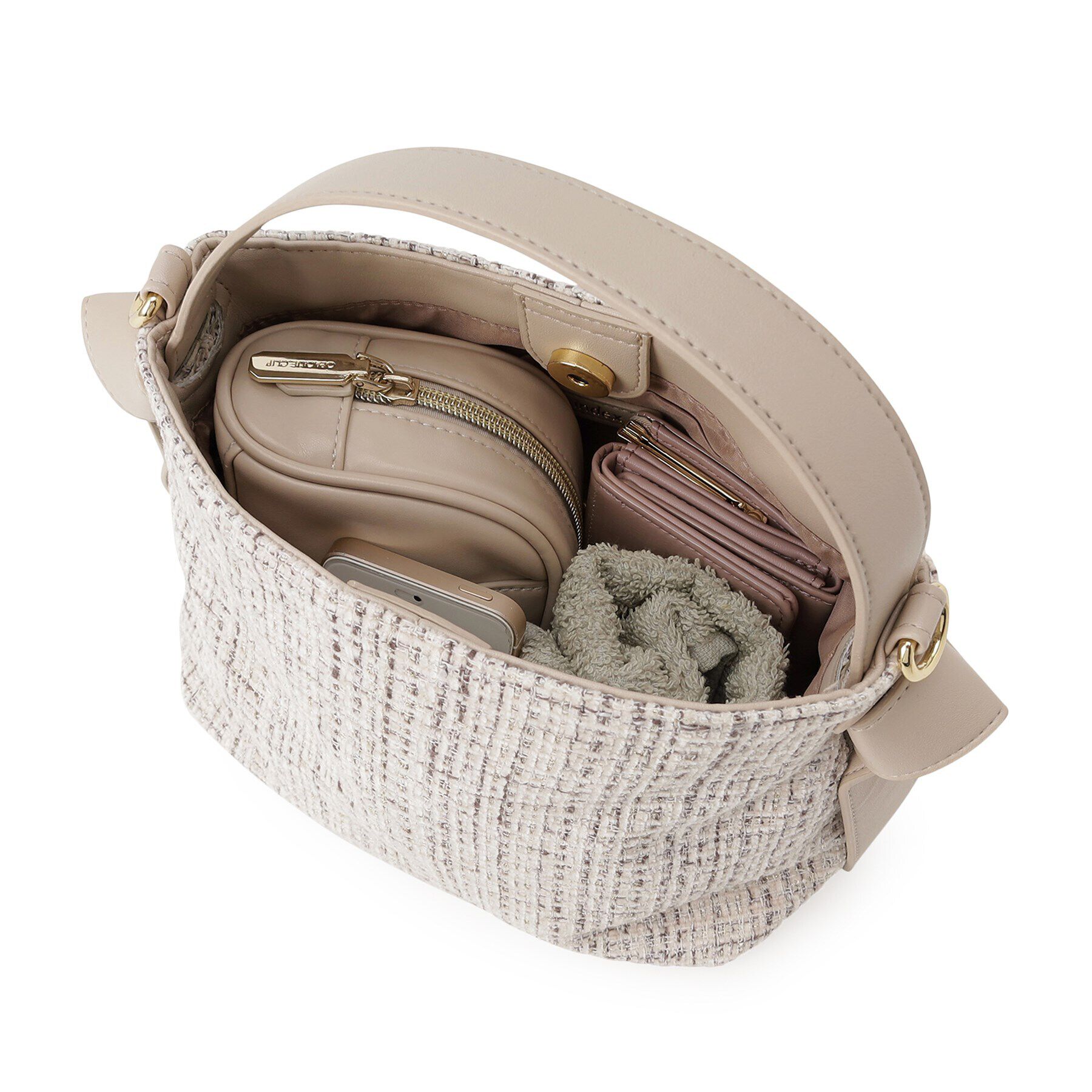 index「【2WAY】ショルダー付ツイードバッグ」|ショルダー・メッセンジャー|