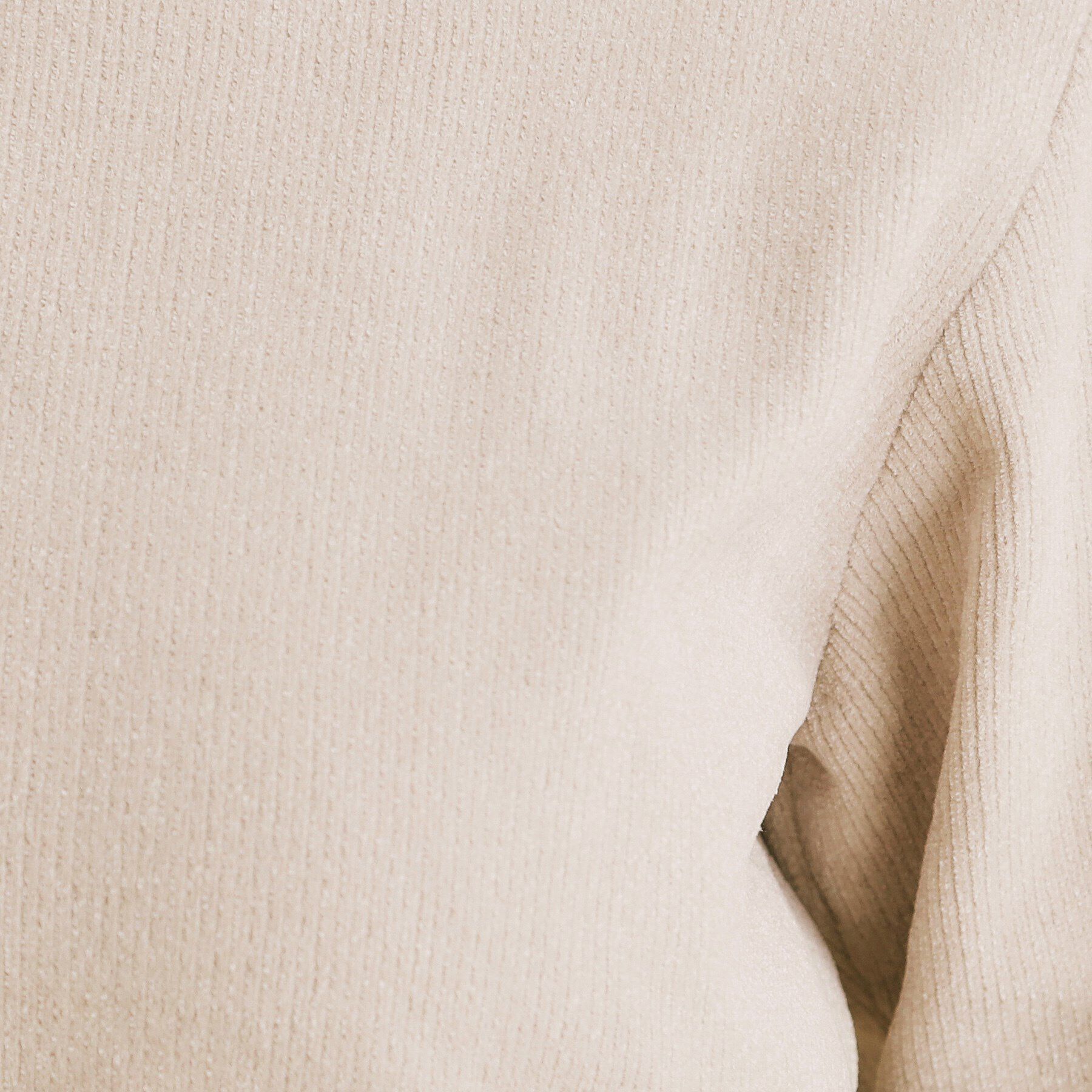 index「モールリボンスリーブニット【洗濯機洗い可】」|Tシャツ・カットソー|