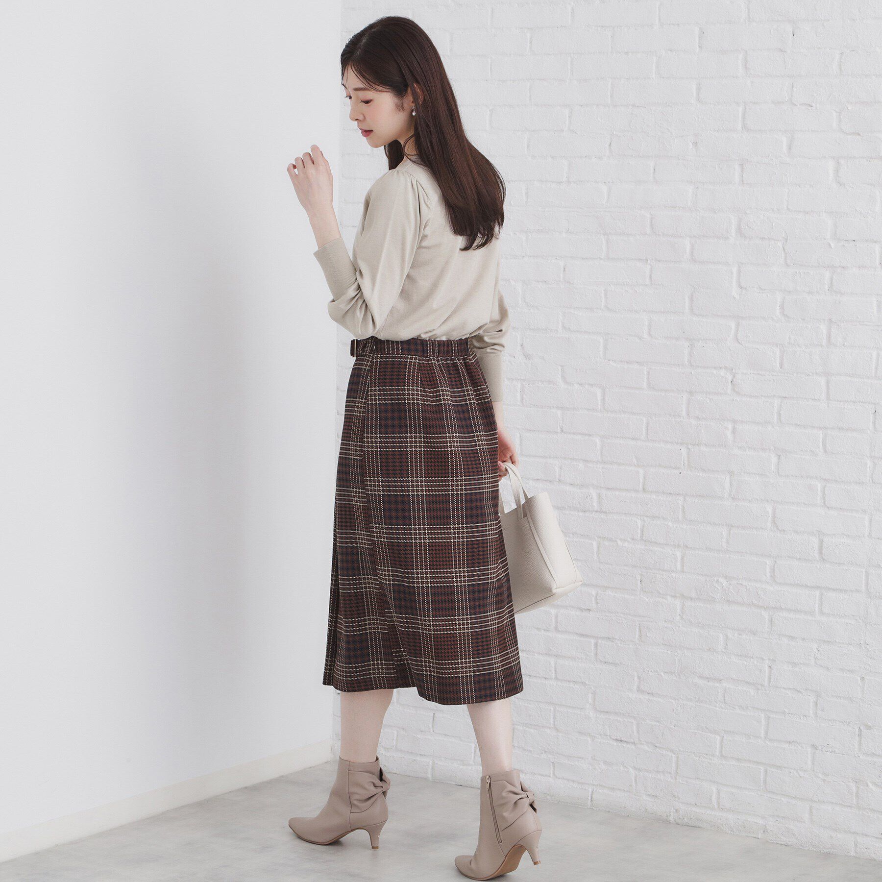 index「《5color/XS-LLsize》パール調デザインハートネックニット【洗濯機洗い可】」|ニット・セーター|