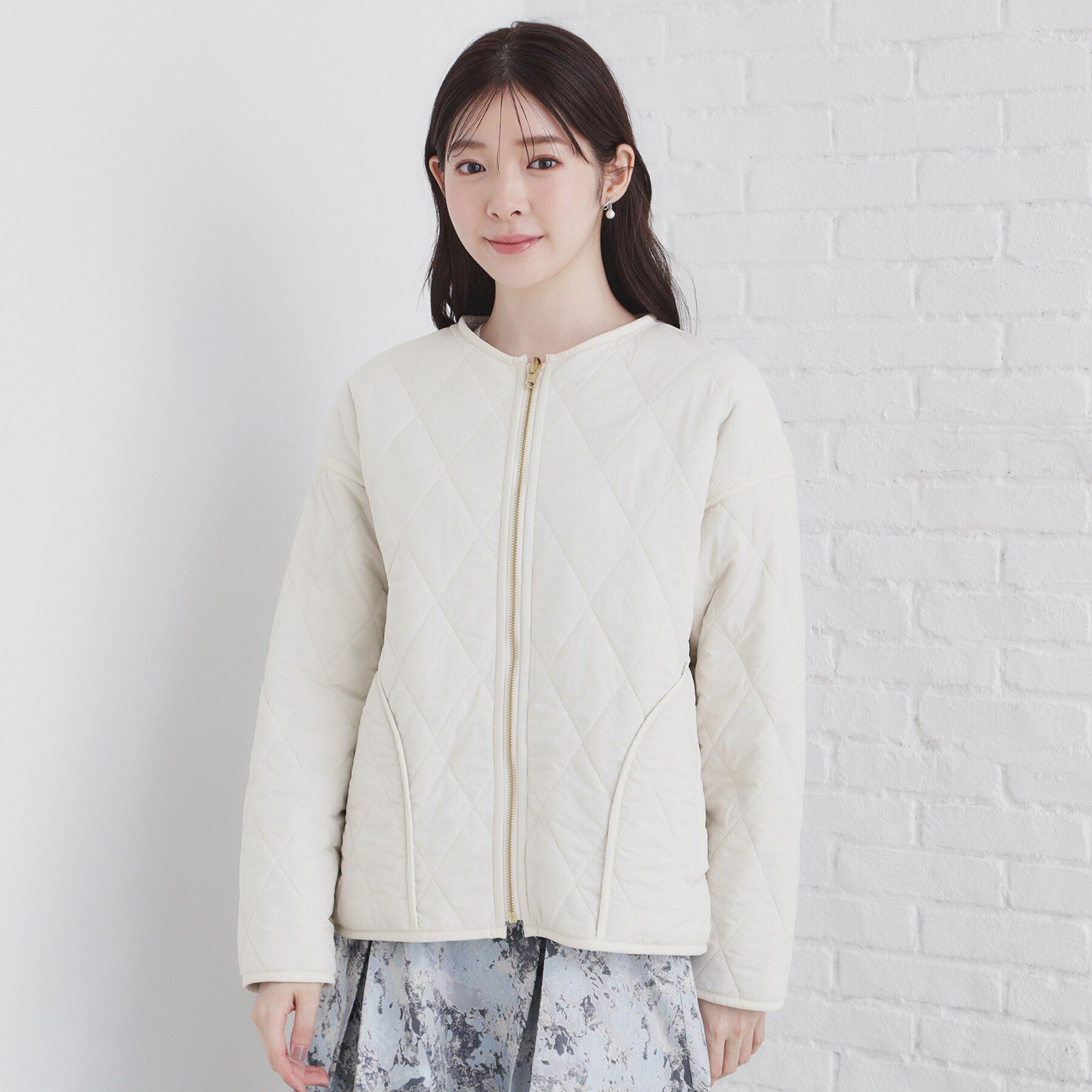 index「リバーシブル キルティングフェイクファーブルゾン【洗濯機洗い可】」|ブルゾン・スタジャン|