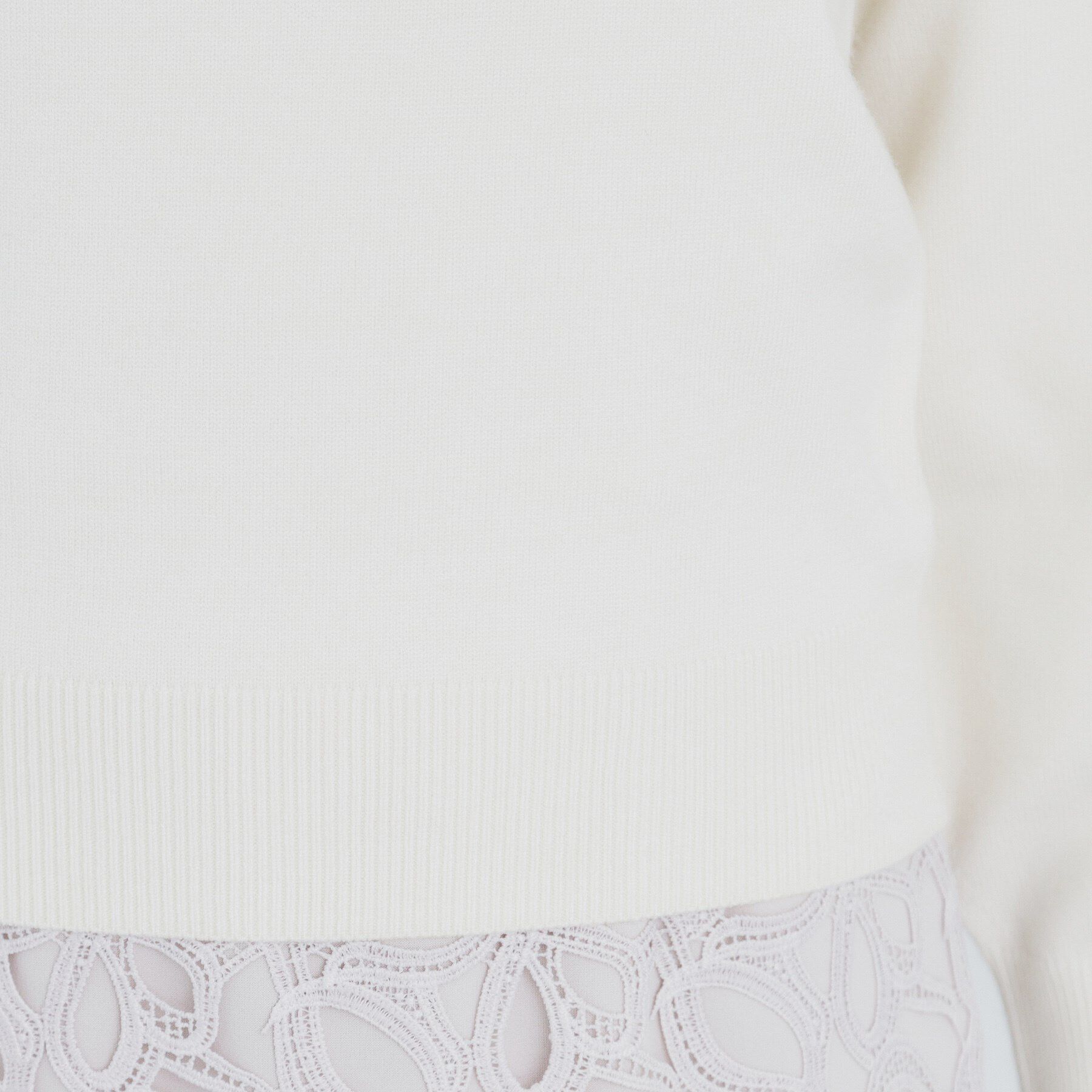 index「《美人百花掲載》ビジュー衿付きパフスリーブニット【洗濯機洗い可】」|ニット・セーター|