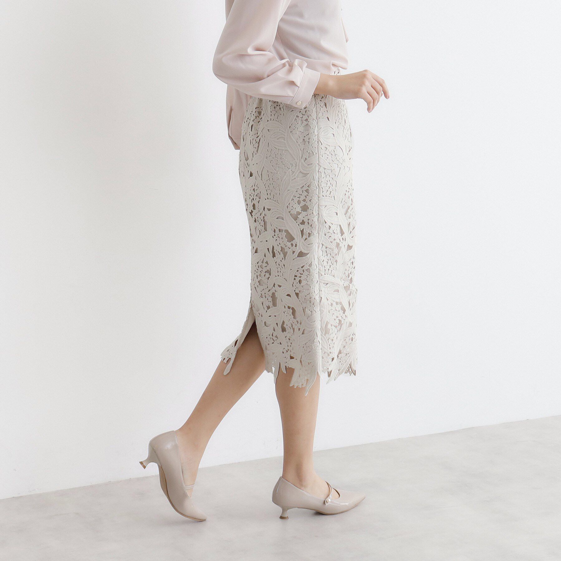 index「スズランレースタイトスカート【洗濯機洗い可】」|スカート|