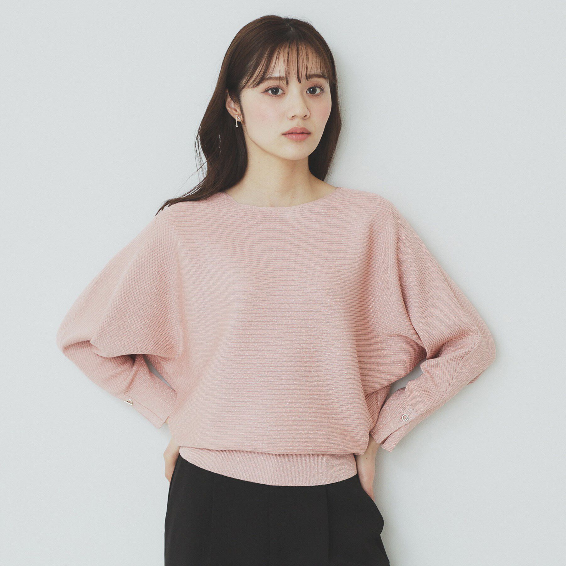 index「《5color》ドルマンリブニット【洗濯機洗い可/抗ピル】」|ニット・セーター|