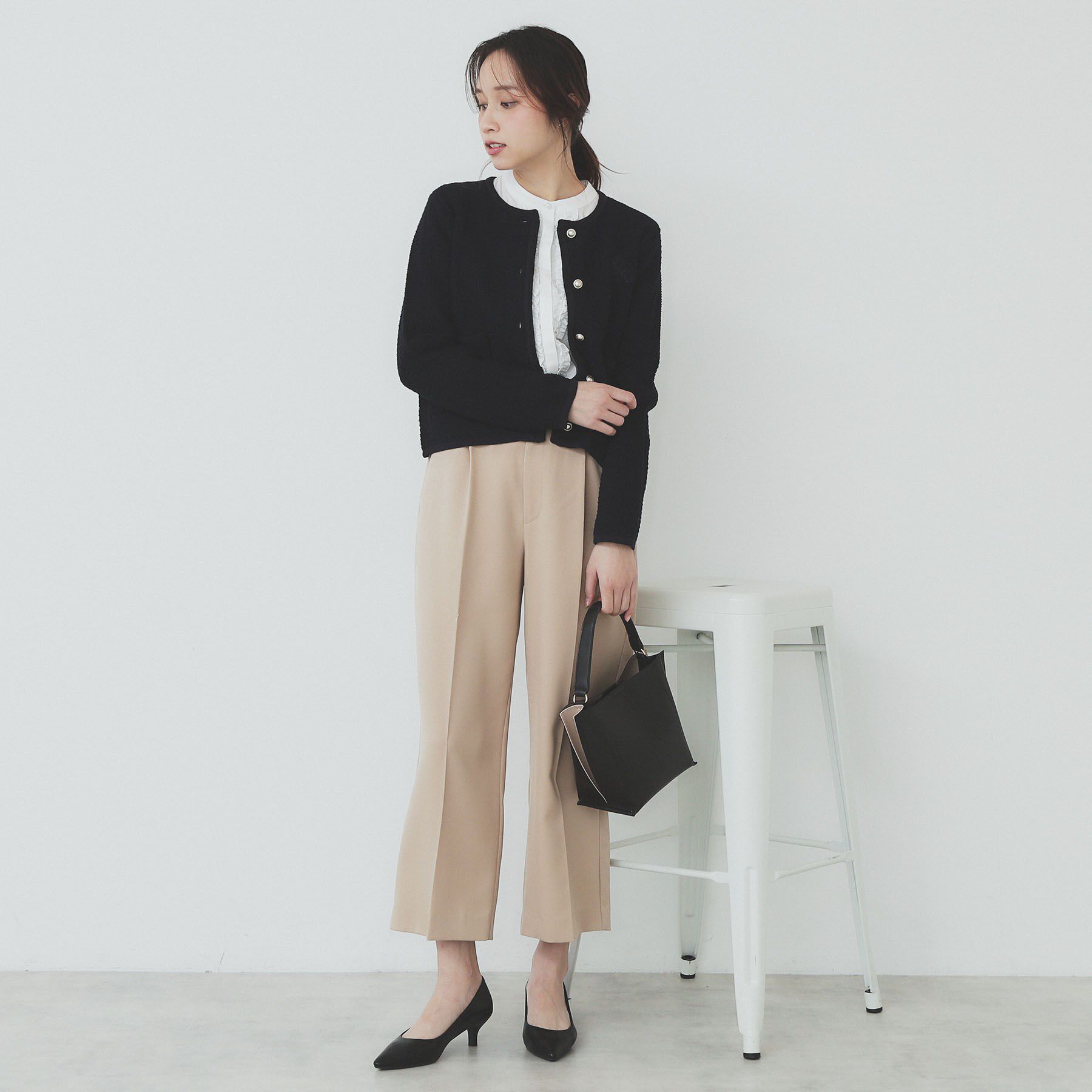 index「コットンカノコカーディガン【洗濯機洗い可】」|カーディガン|