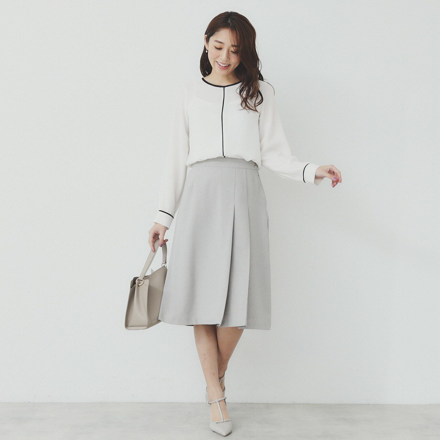 index「Aラインフレアスカート/セットアップ対応可【洗濯機洗い可/イージーアイロン/抗ピル】」|スカート|