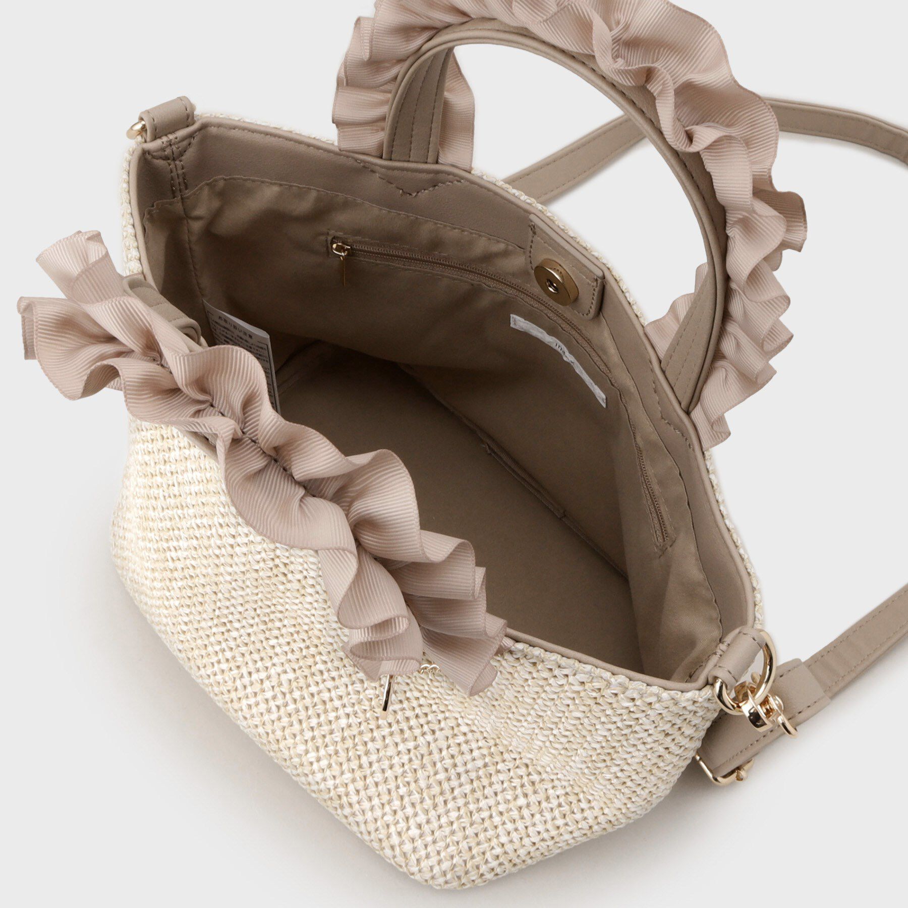 index「【2WAY】雑材フリル持ち手バッグ」|トートバッグ|