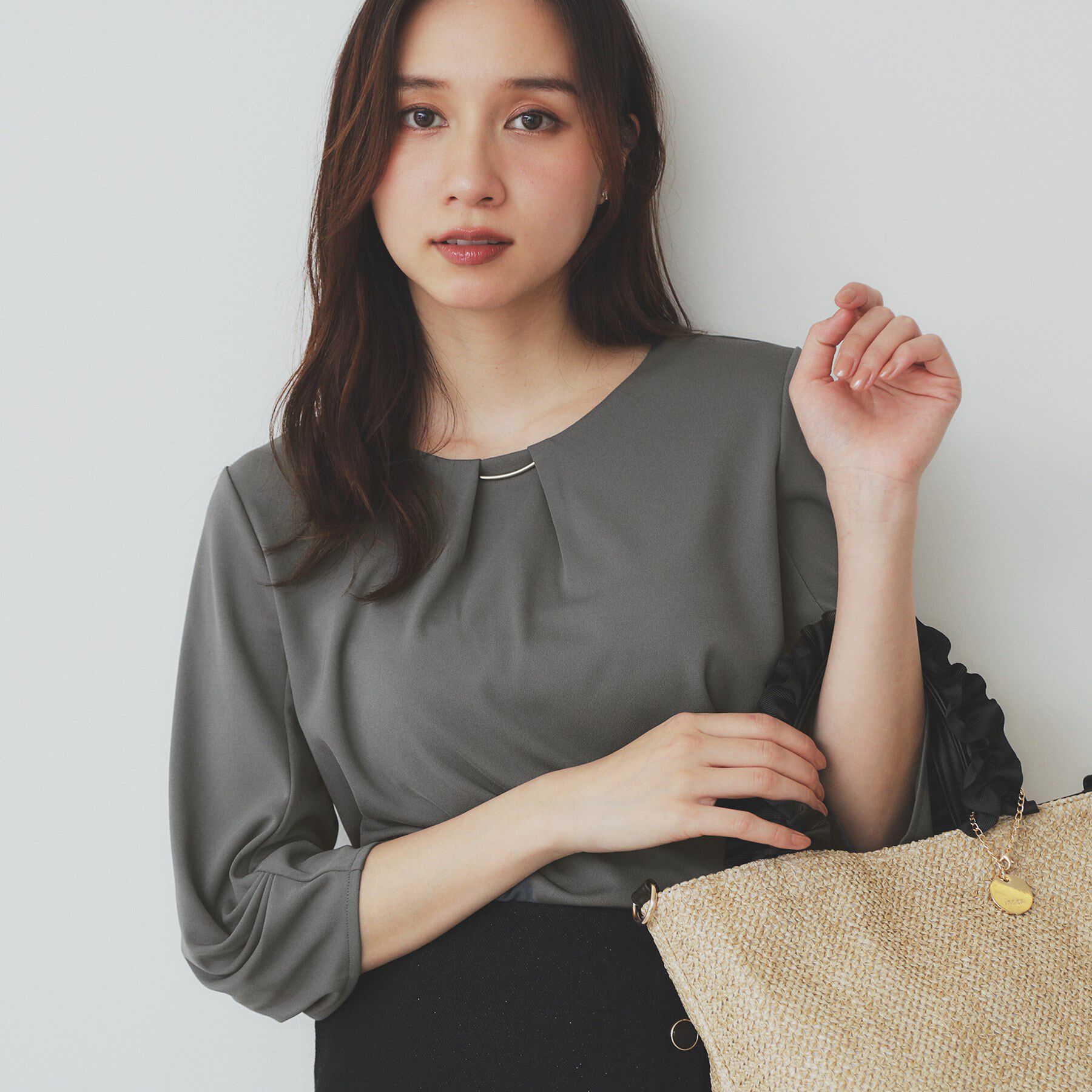 index「《5color》タックスリーブプルオーバー【UV/吸水速乾/接触冷感/洗濯機洗い可】」|Tシャツ・カットソー|