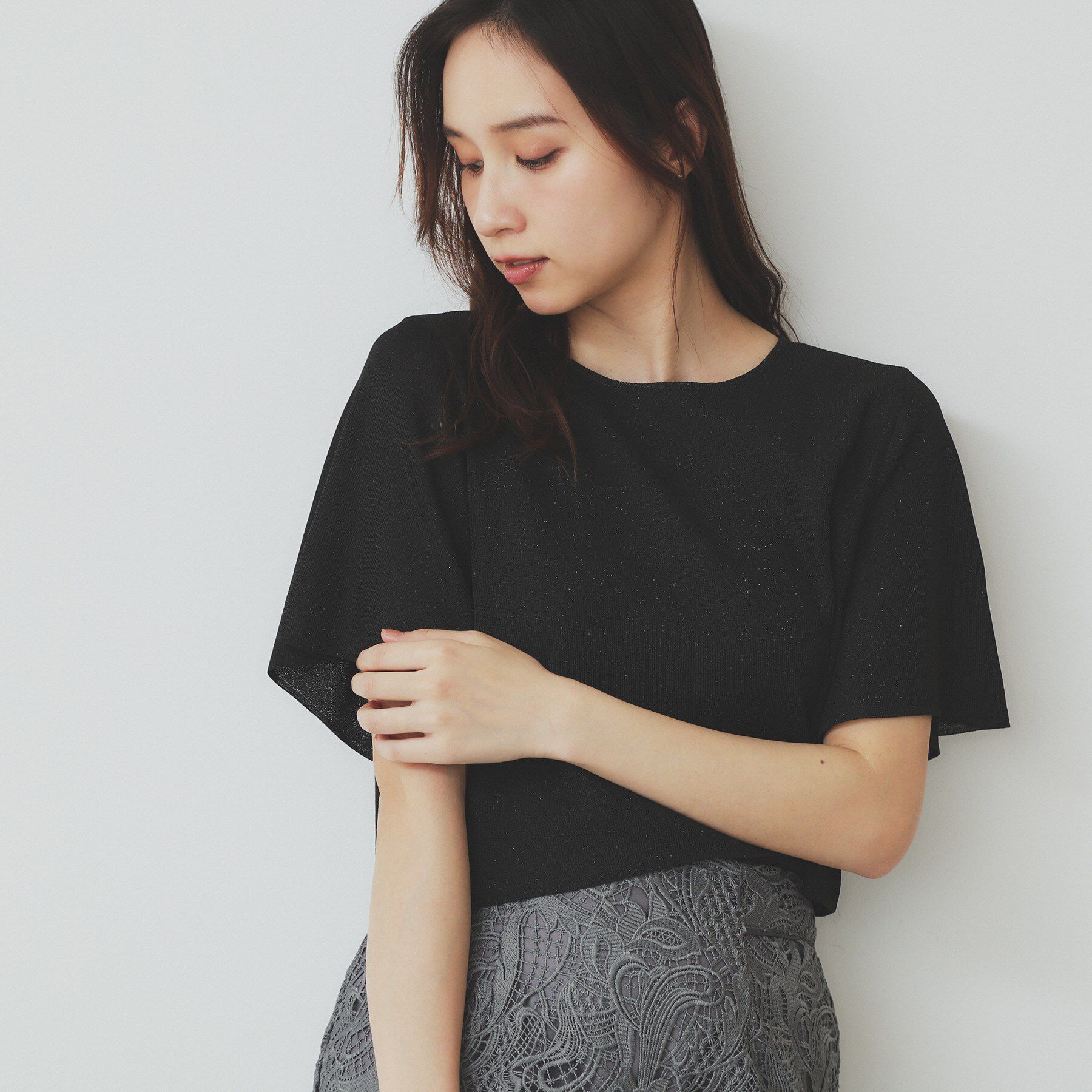 index「シャイニーショートボレロ/前後2WAY【洗濯機洗い可/抗ピル】」|カーディガン|