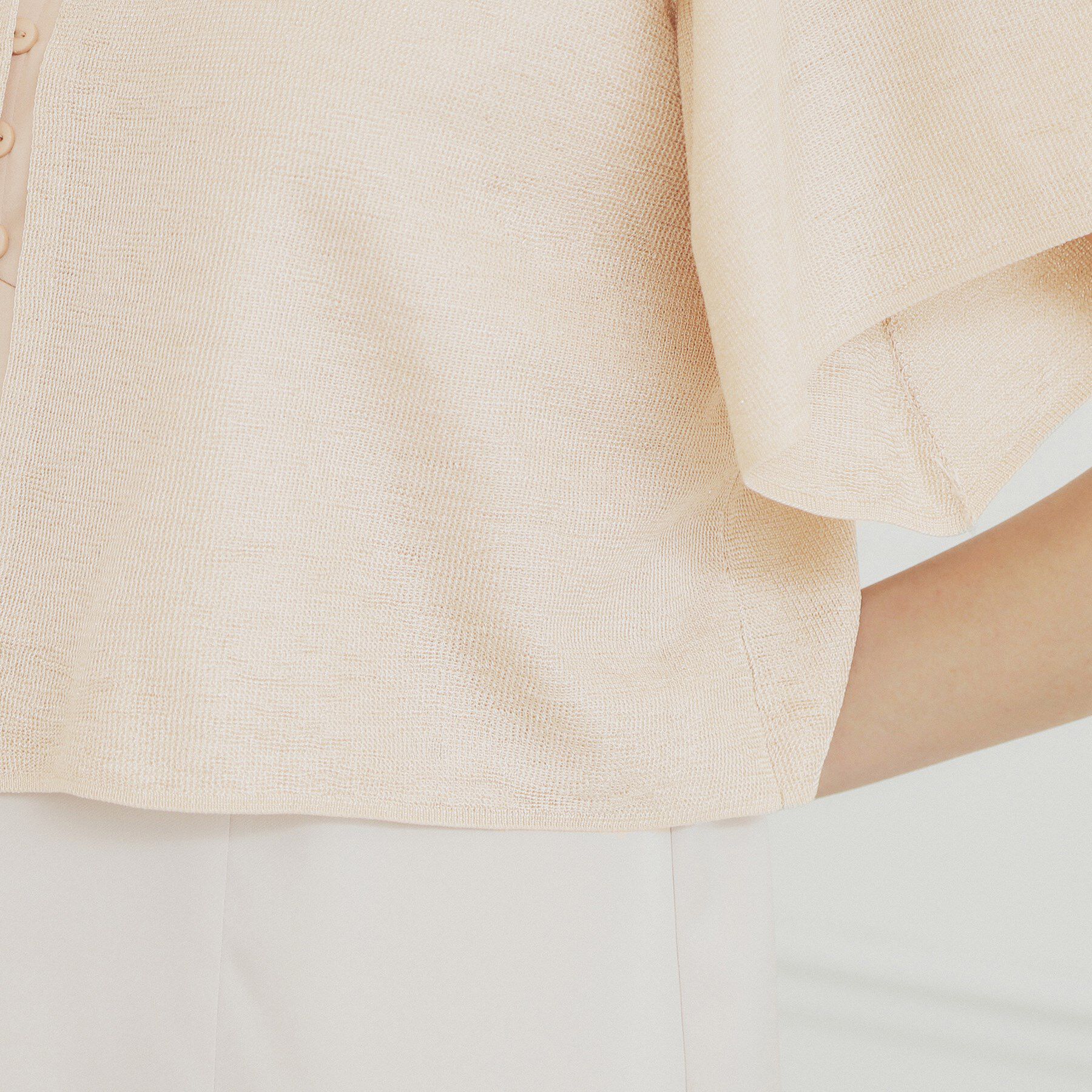 index「シャイニーショートボレロ/前後2WAY【洗濯機洗い可/抗ピル】」|カーディガン|