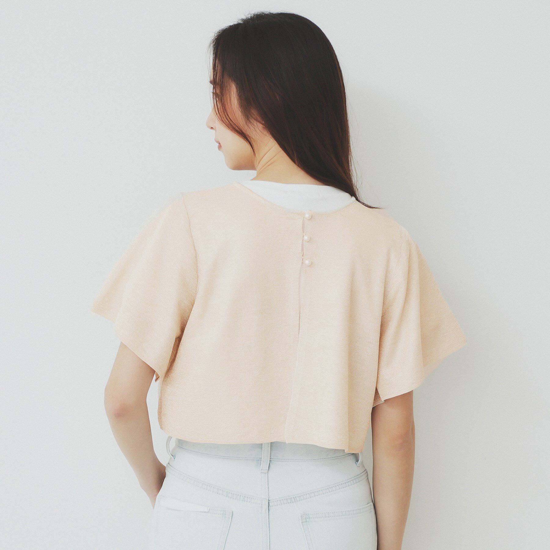 index「シャイニーショートボレロ/前後2WAY【洗濯機洗い可/抗ピル】」|カーディガン|