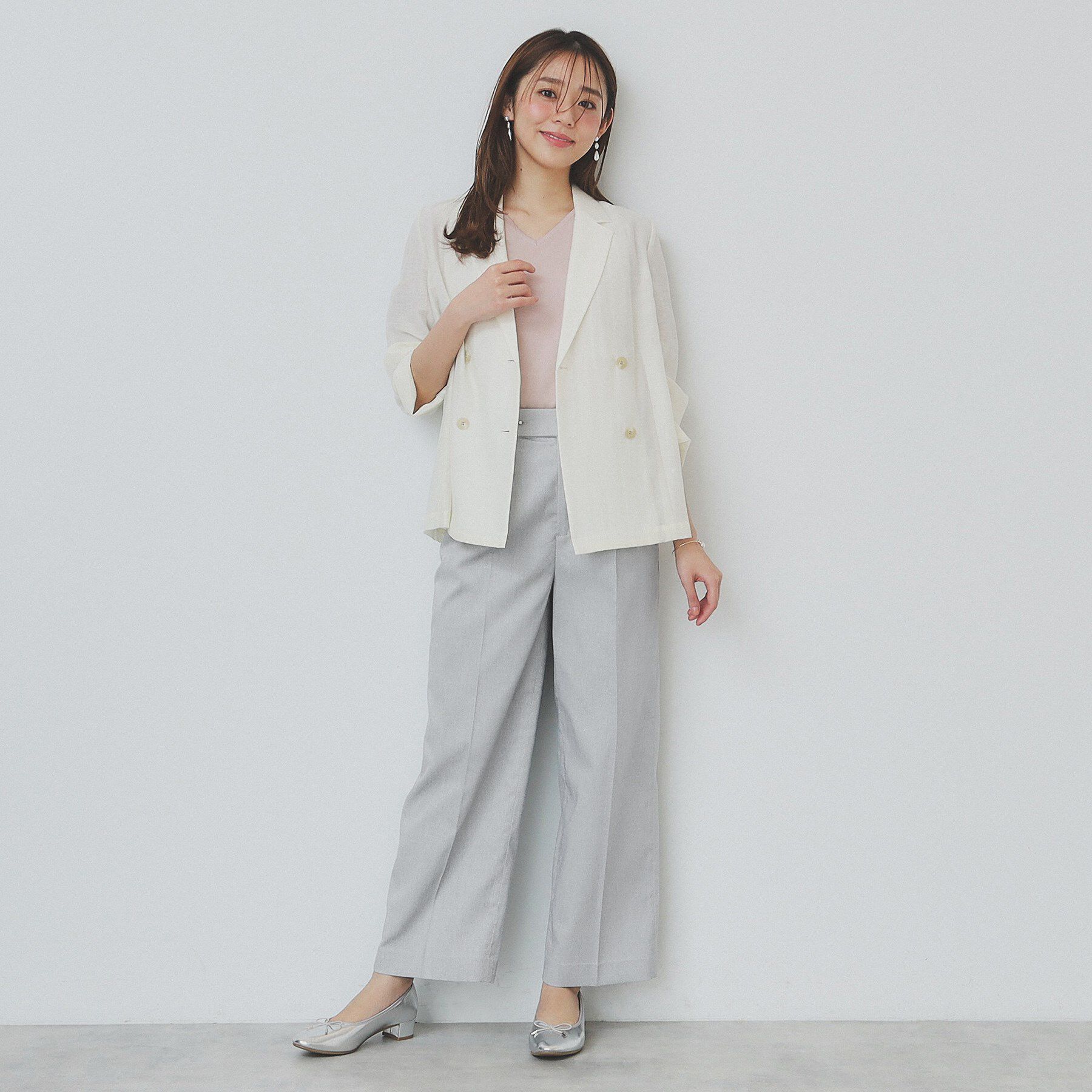 index「サイドフラップストレッチワイドパンツ【洗濯機洗い可／イージーケア】」|その他|