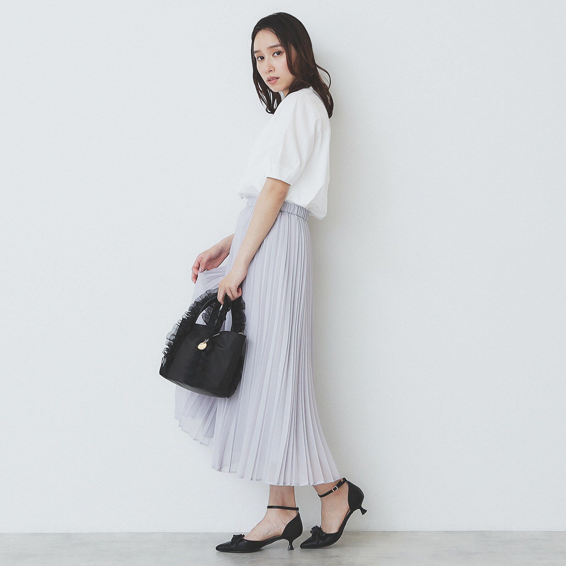 index「バンドカラータックブラウス【洗濯機洗い可/イージーアイロン/防シワ】」|シャツ・ブラウス|