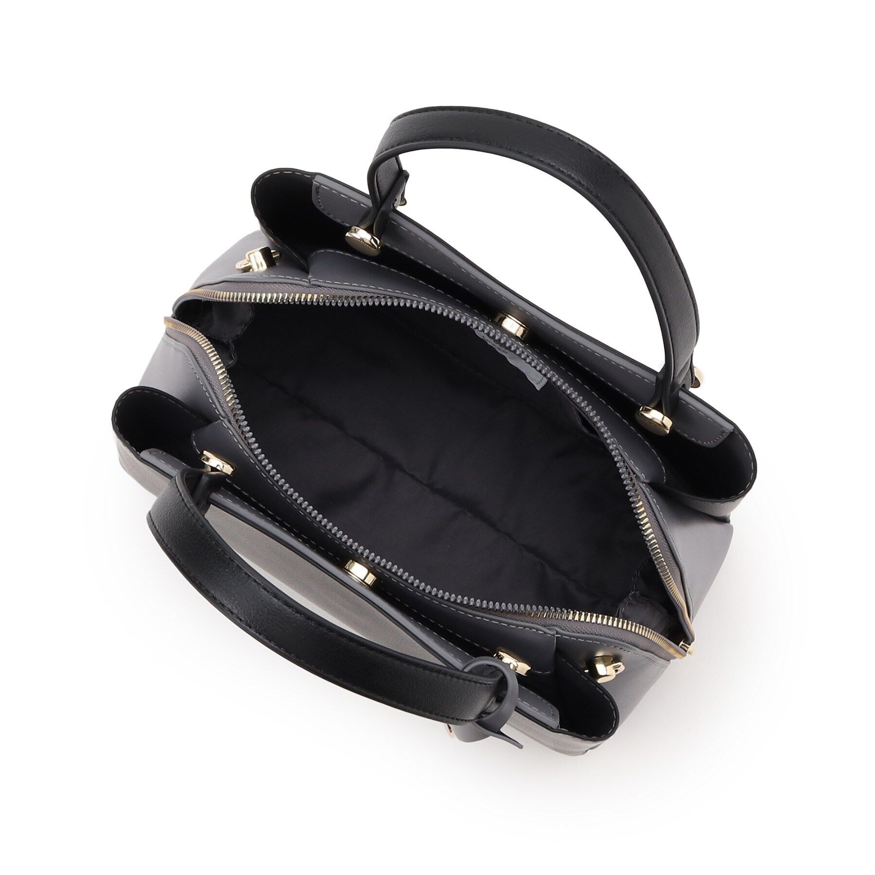 OPAQUE.CLIP「【2WAY】スムース合皮バイカラーミドルボストンバッグ」|ボストンバッグ|