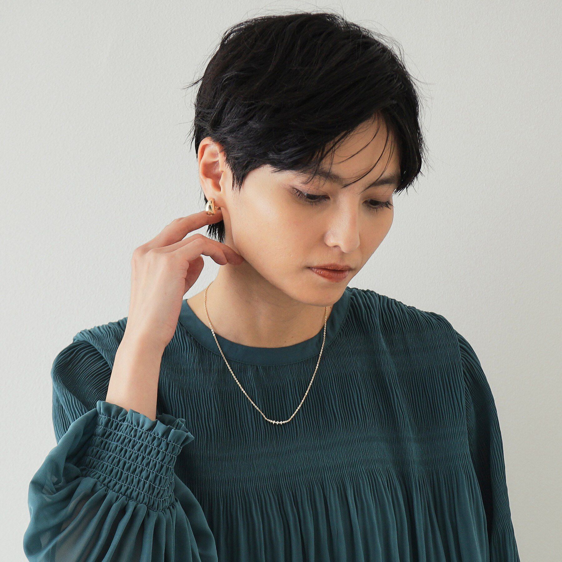 OPAQUE.CLIP「ビジューネックレス」|ネックレス|