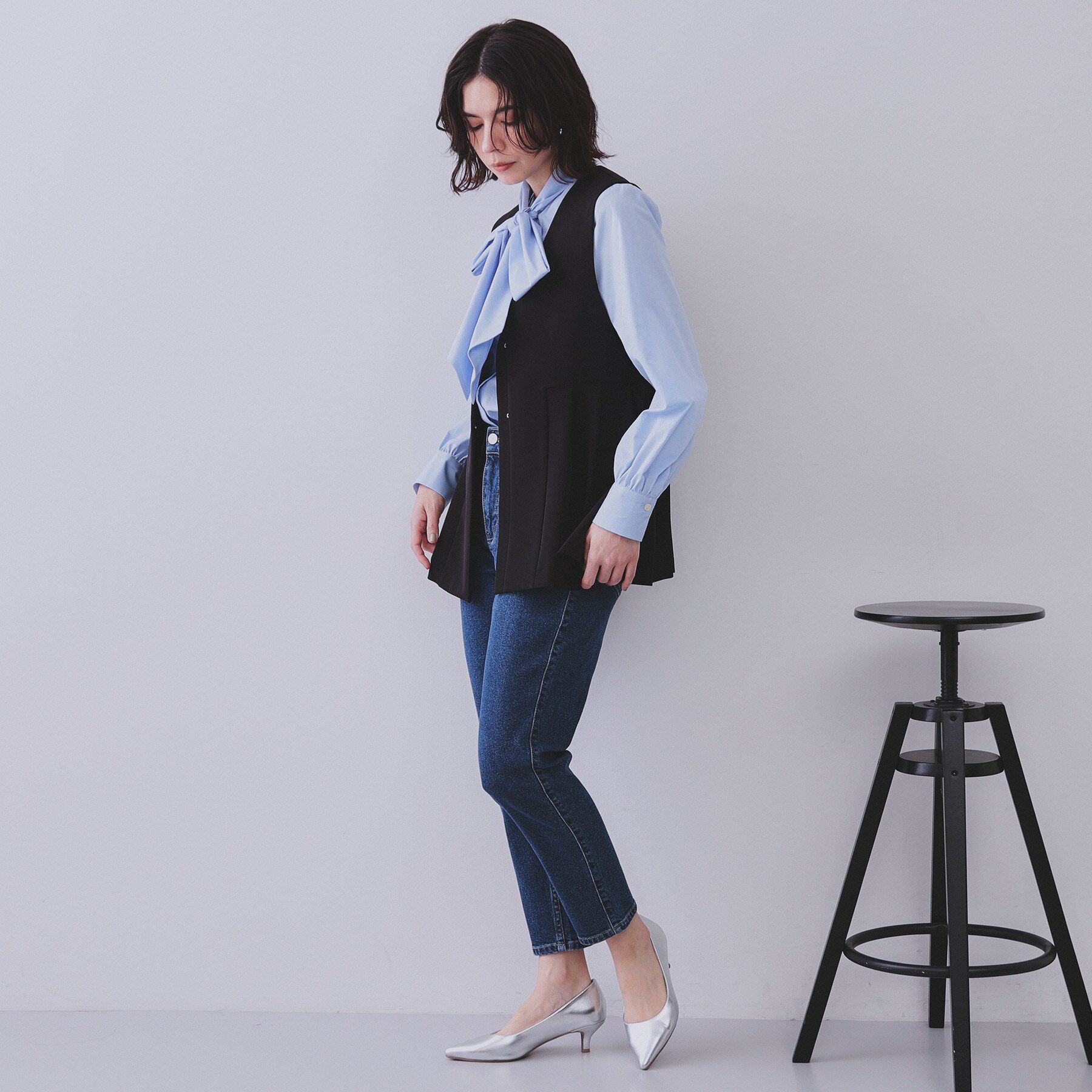 OPAQUE.CLIP「《SS-LLサイズ》ストレッチスリムストレートデニム【洗濯機洗い可】」|その他|