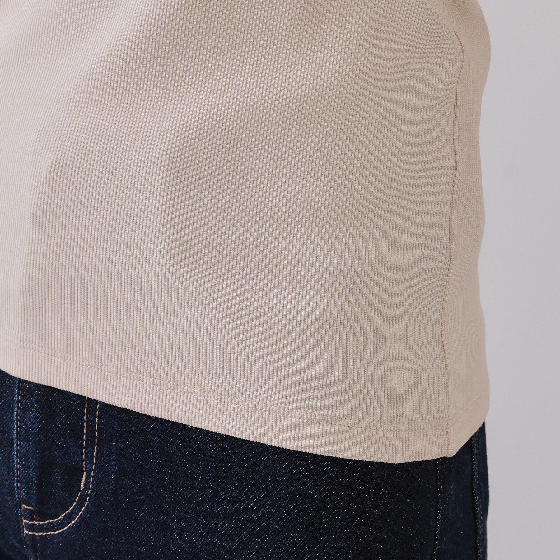 OPAQUE.CLIP「コットンリブキャミソール【洗濯機洗い可】」|キャミソール|