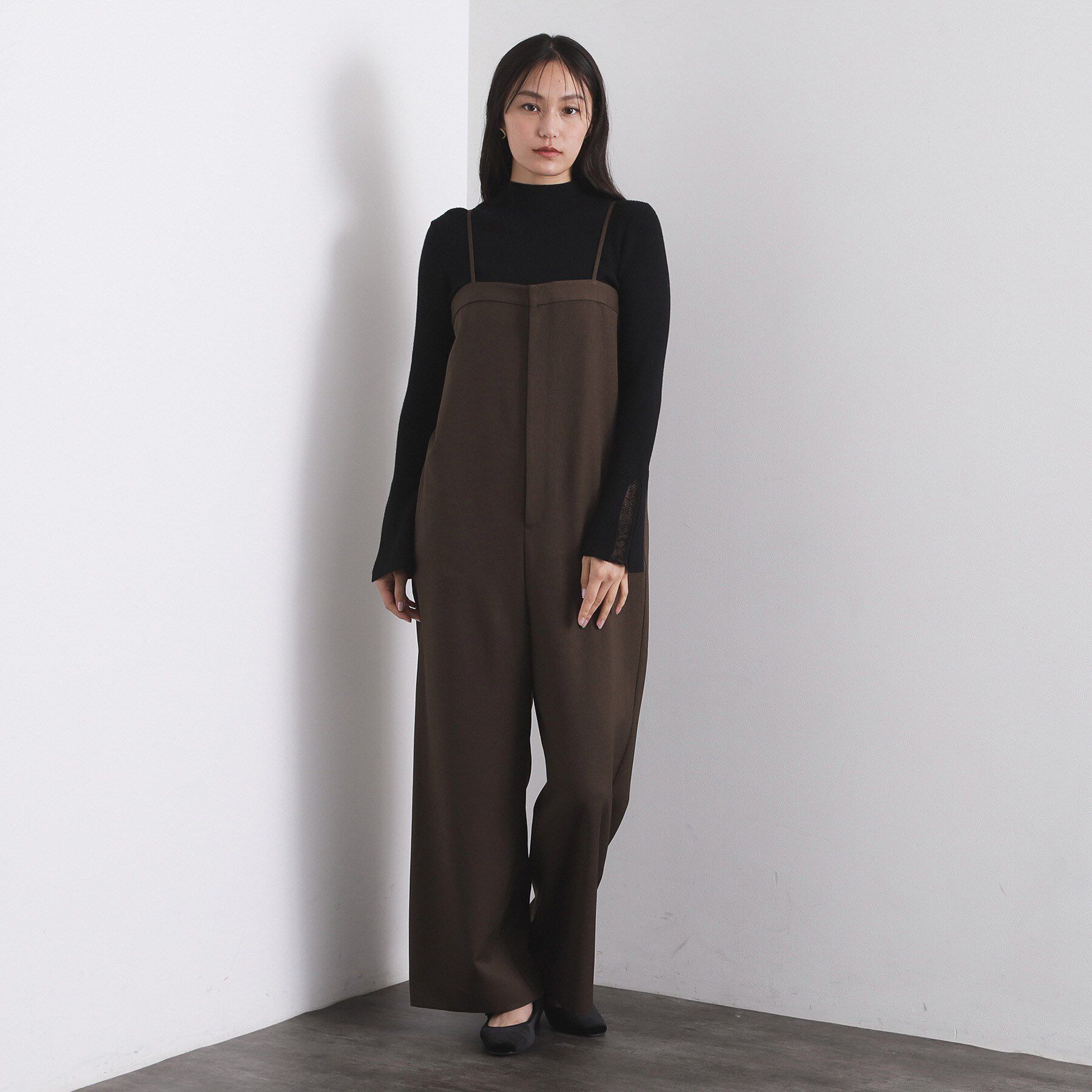 OPAQUE.CLIP「ベアサロペット【洗濯機OK】」|オールインワン|