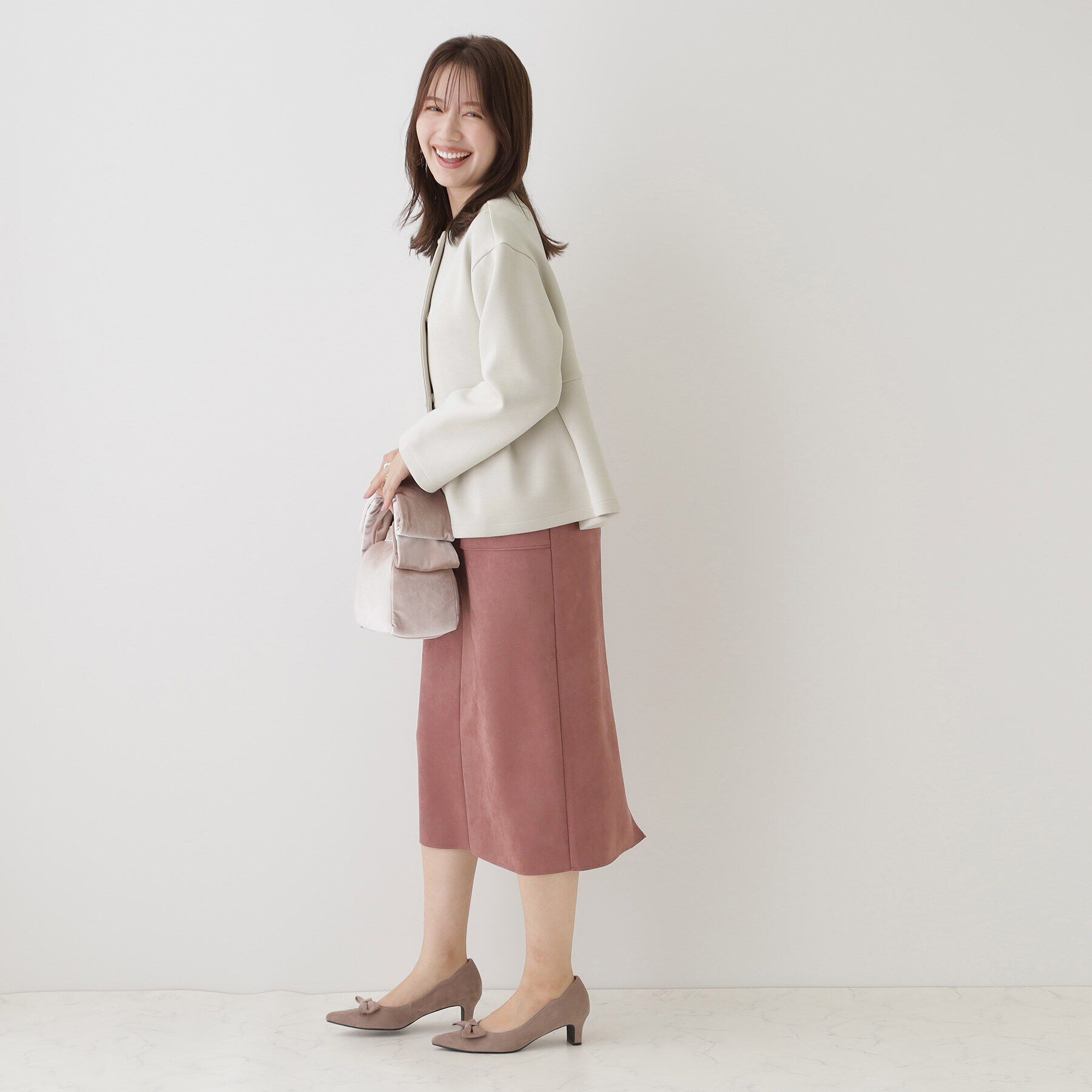 Couture broach「ダンボールペプラムジャケット」|ノーカラージャケット|