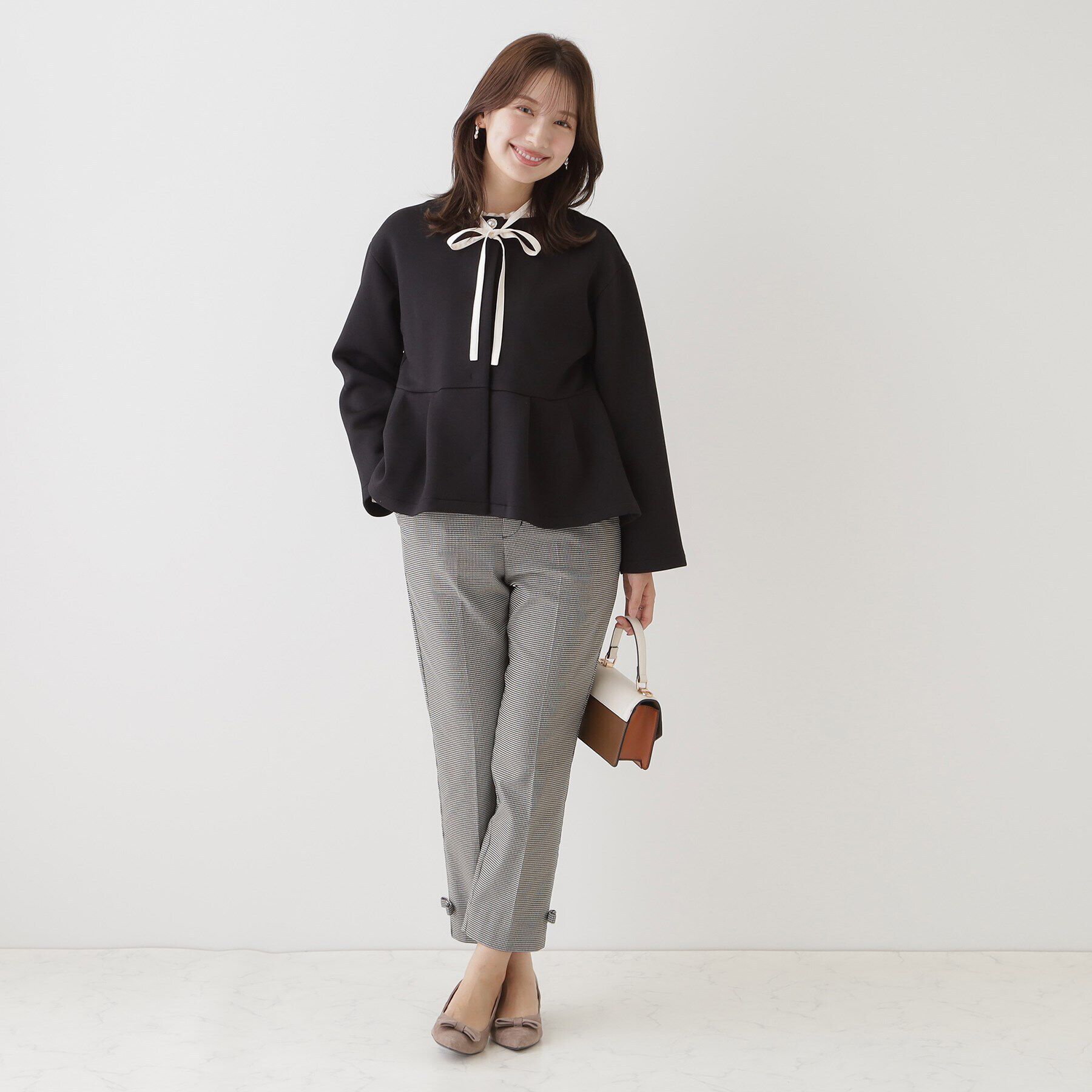 Couture broach「ダンボールペプラムジャケット」|ノーカラージャケット|