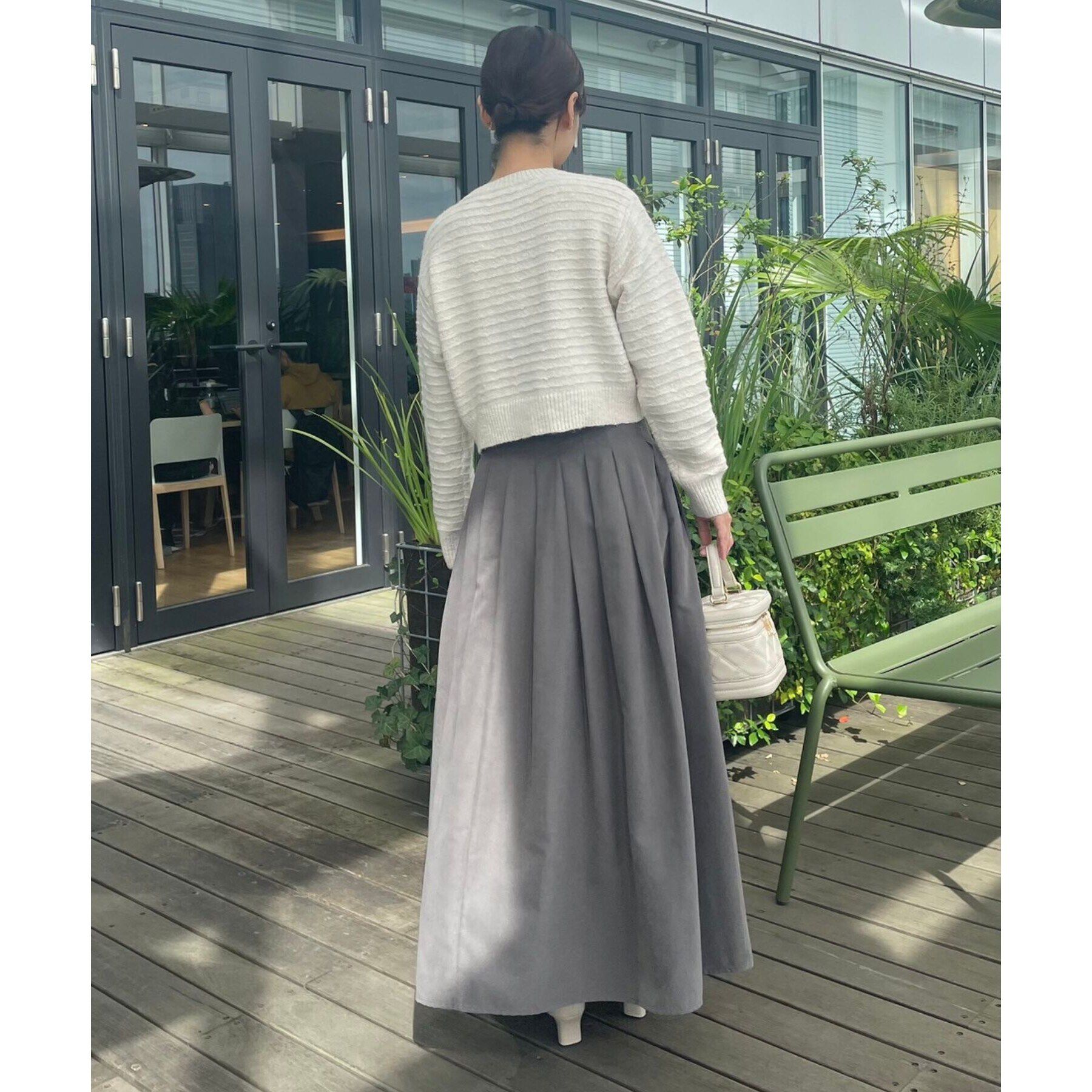 Couture broach「【上品な着こなしが叶う】ツイード風ニットジャケットカーディガン」|カーディガン|