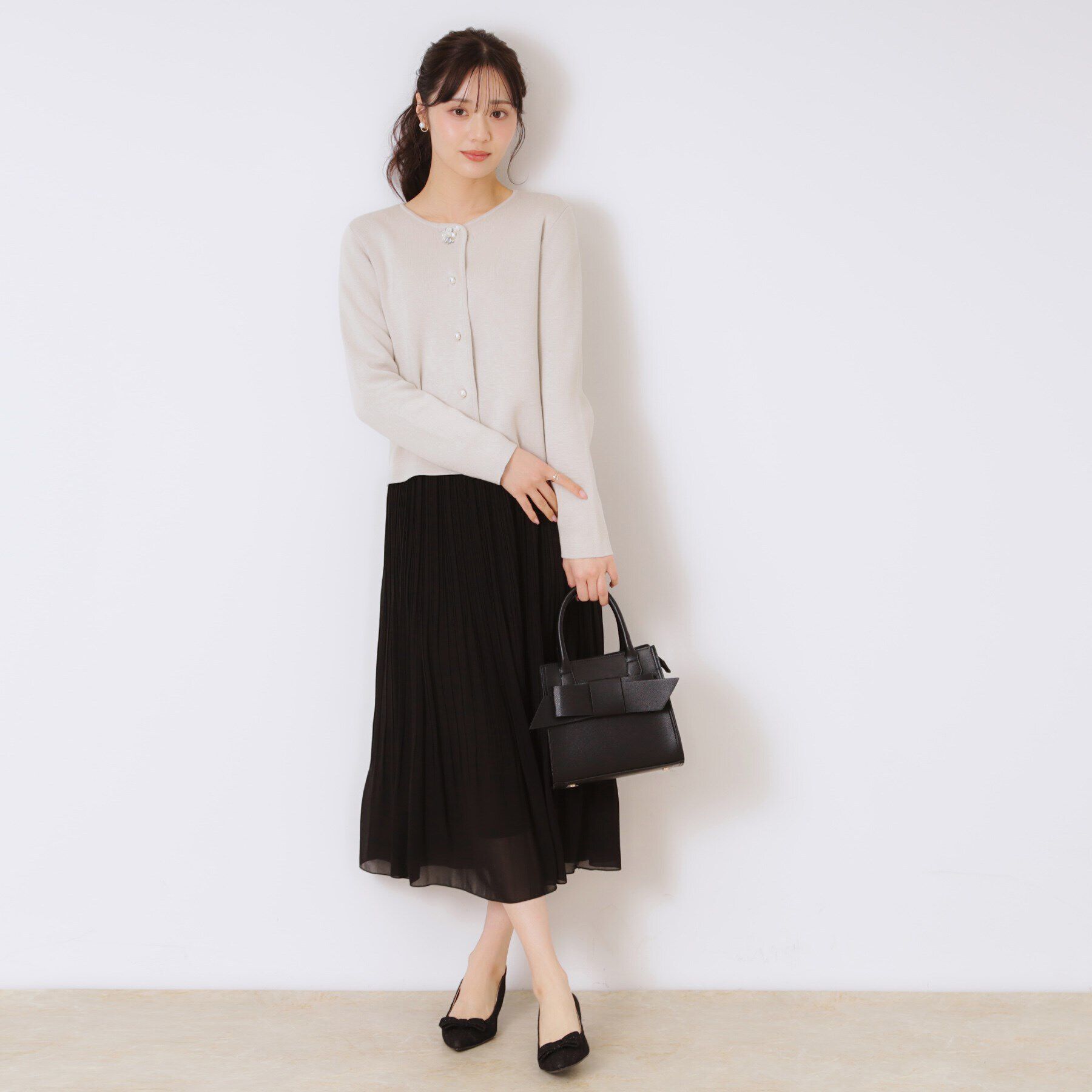 Couture broach「【一枚で着映えする】ビジュー釦ニットジャケット」|カーディガン|