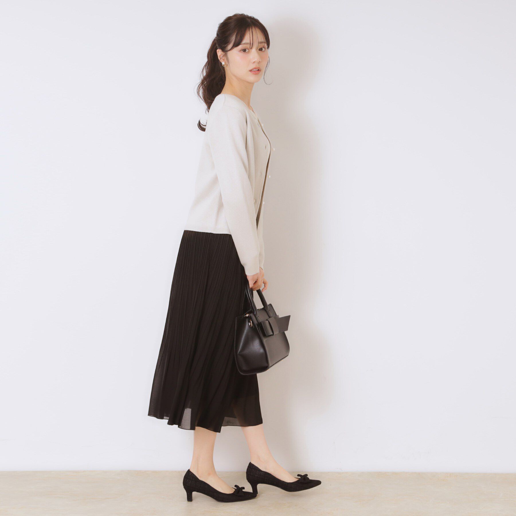 Couture broach「【一枚で着映えする】ビジュー釦ニットジャケット」|カーディガン|