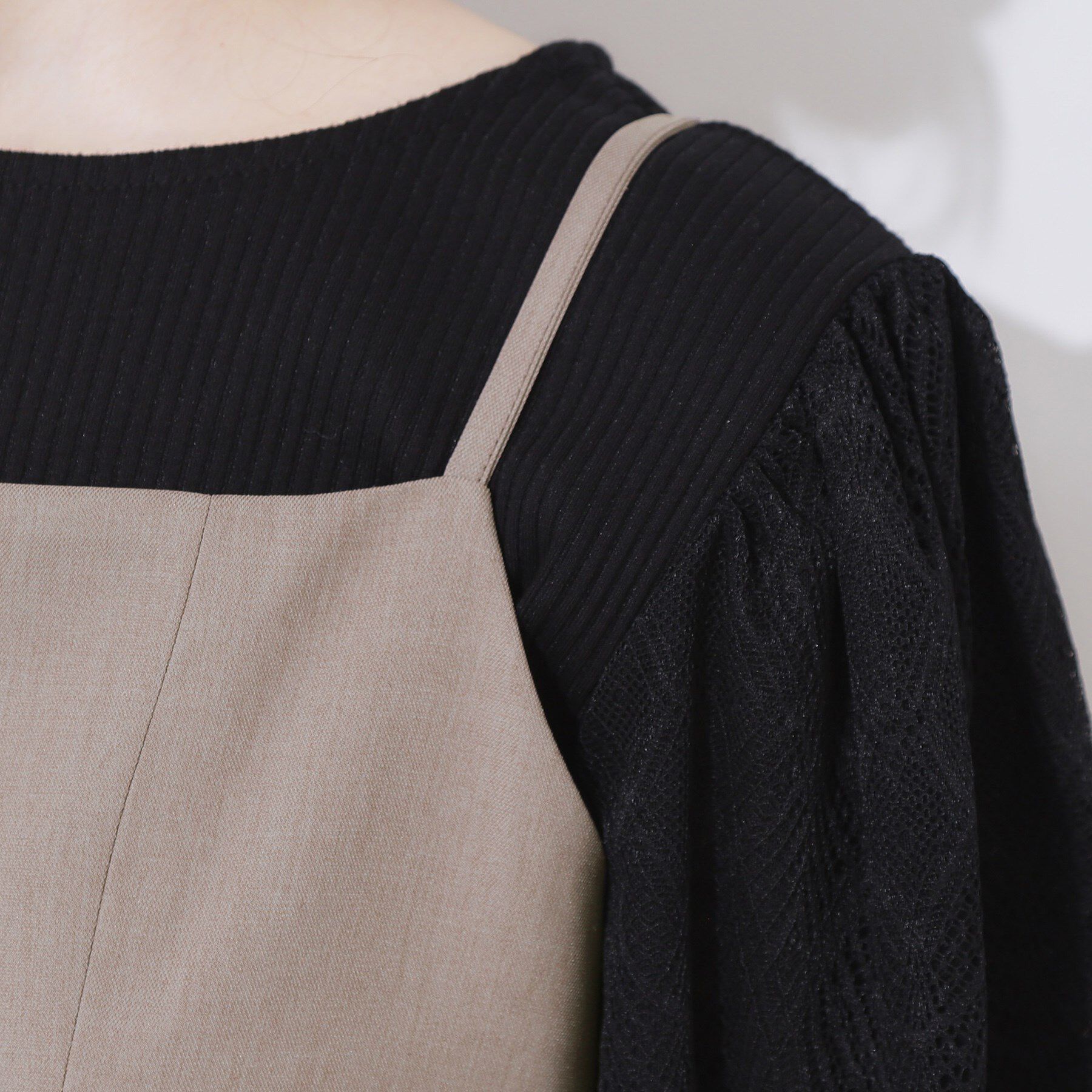 Couture broach「【洗える・大人可愛い】リネンライクアソートキャミワンピース」|ワンピース|