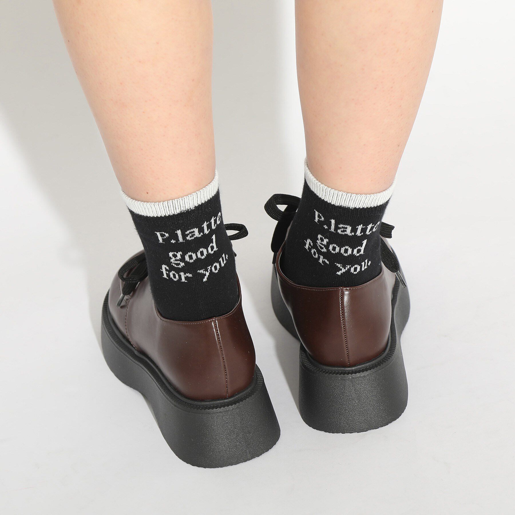 PINK-latte「厚底モカシューズ」|ビジネス・ドレスシューズ|