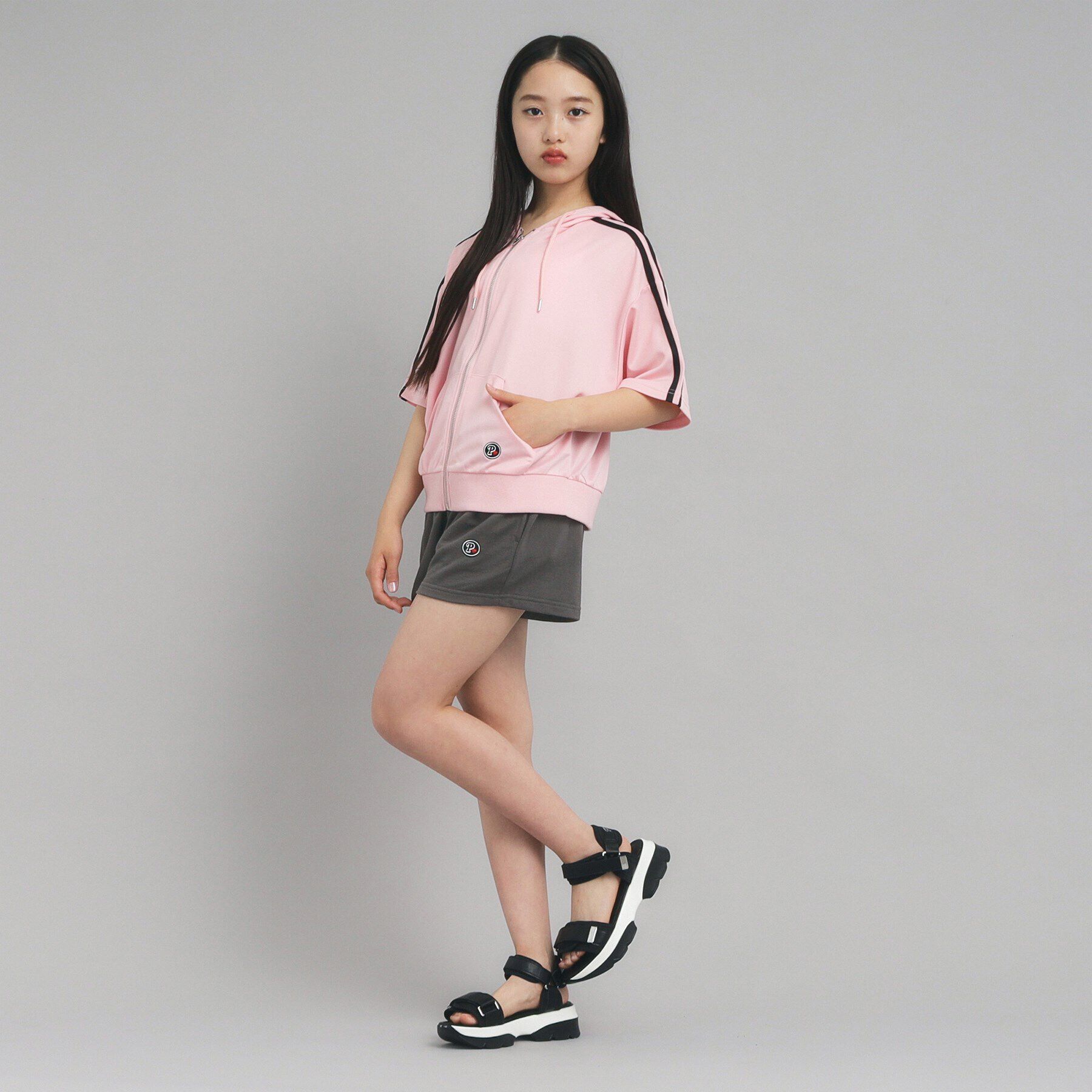 PINK-latte「スウェットショートパンツ」|キュロット|