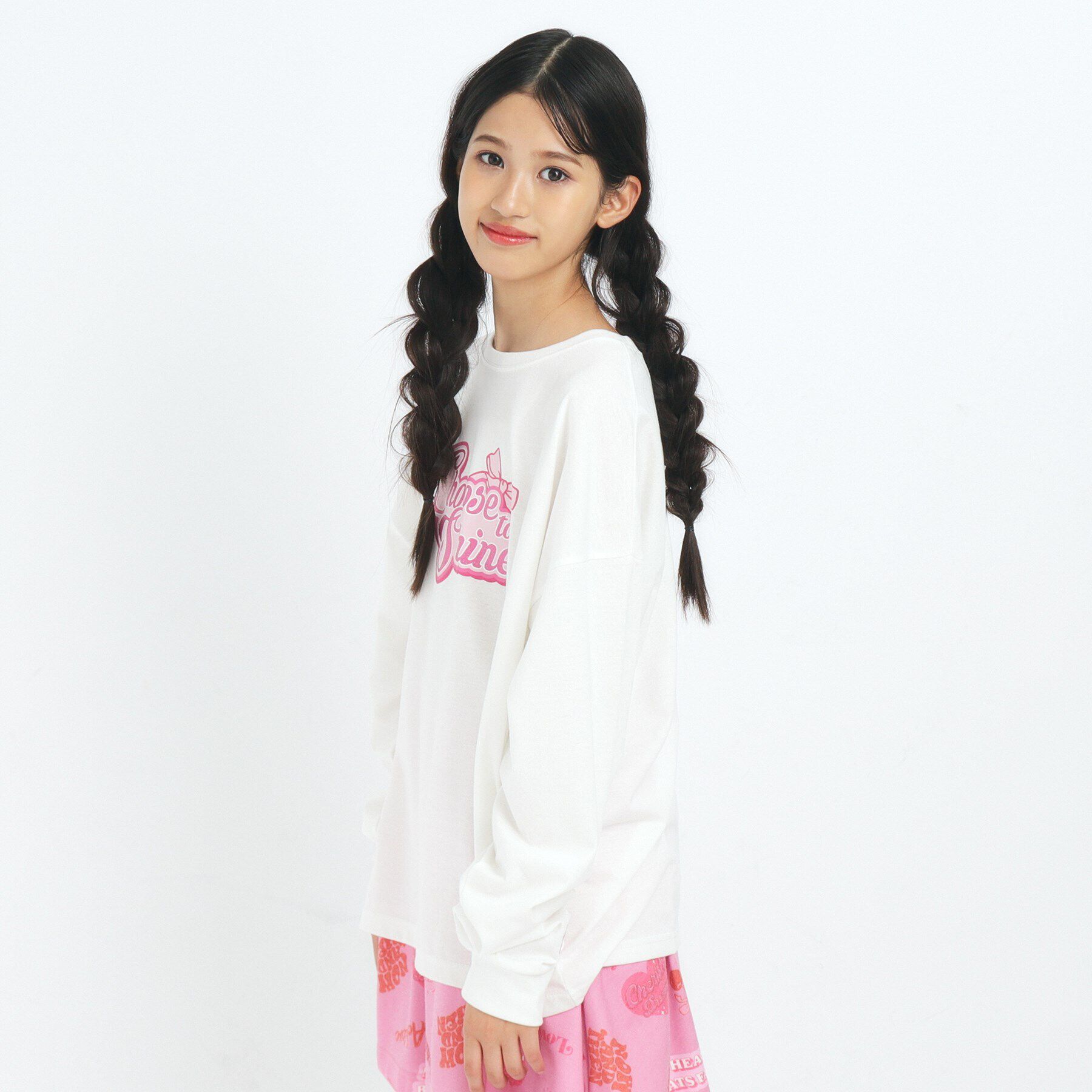 PINK-latte「【るーつくコラボ】BIGシルエットTシャツ」|Tシャツ・カットソー|ﾋﾟﾝｸ(071)