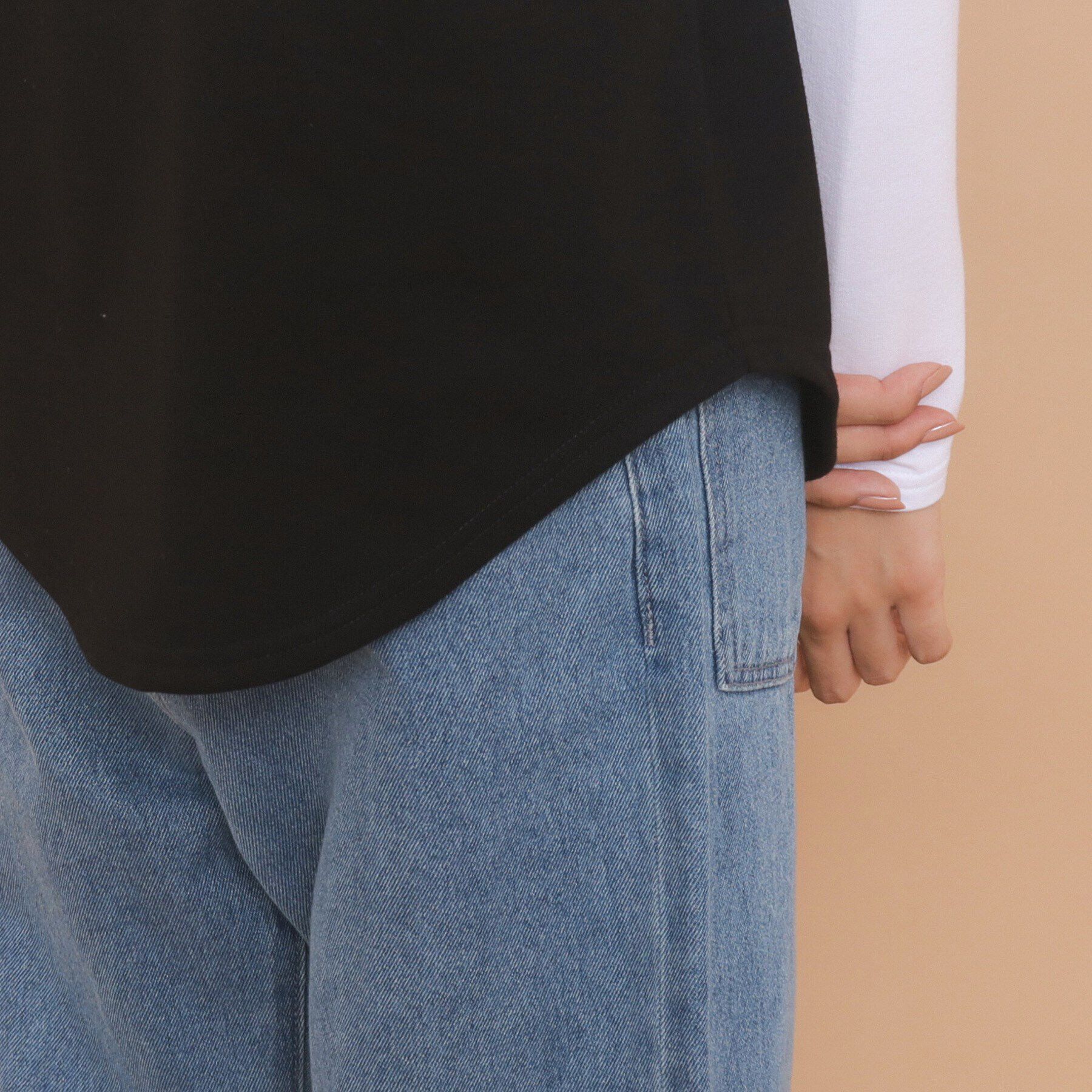 PINK-latte「【130cmあり】グラフィックロゴ ラグランTシャツ」|Tシャツ・カットソー|