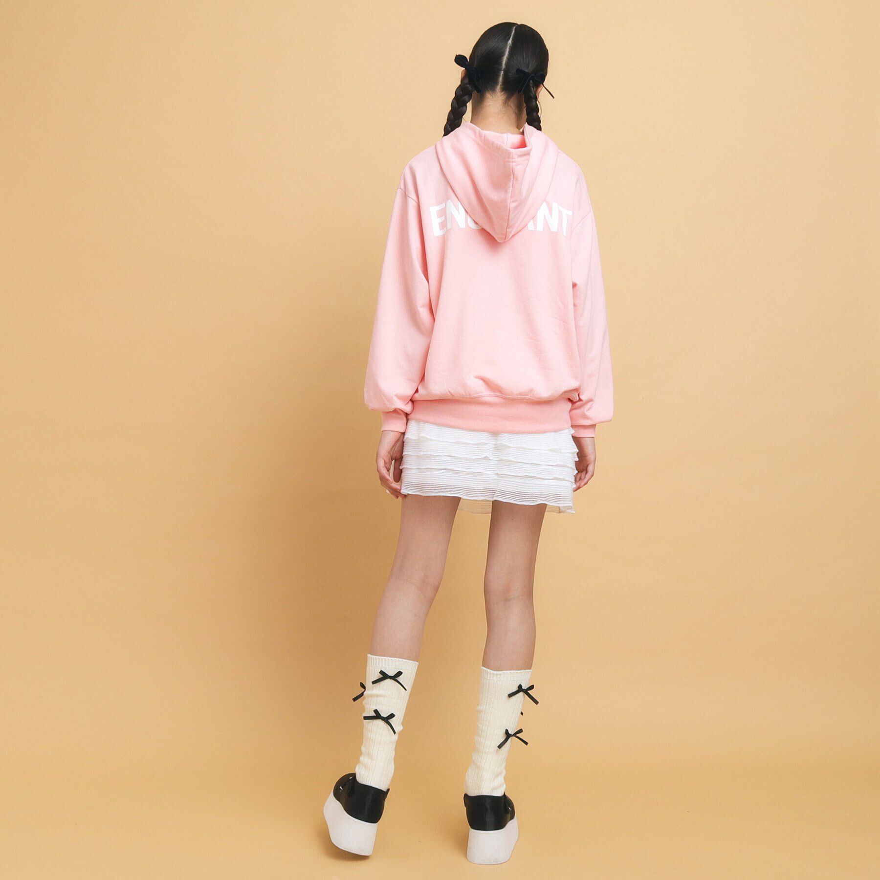 PINK-latte「【130cmあり／人気シリーズ】クマプリント フードパーカ」|その他|