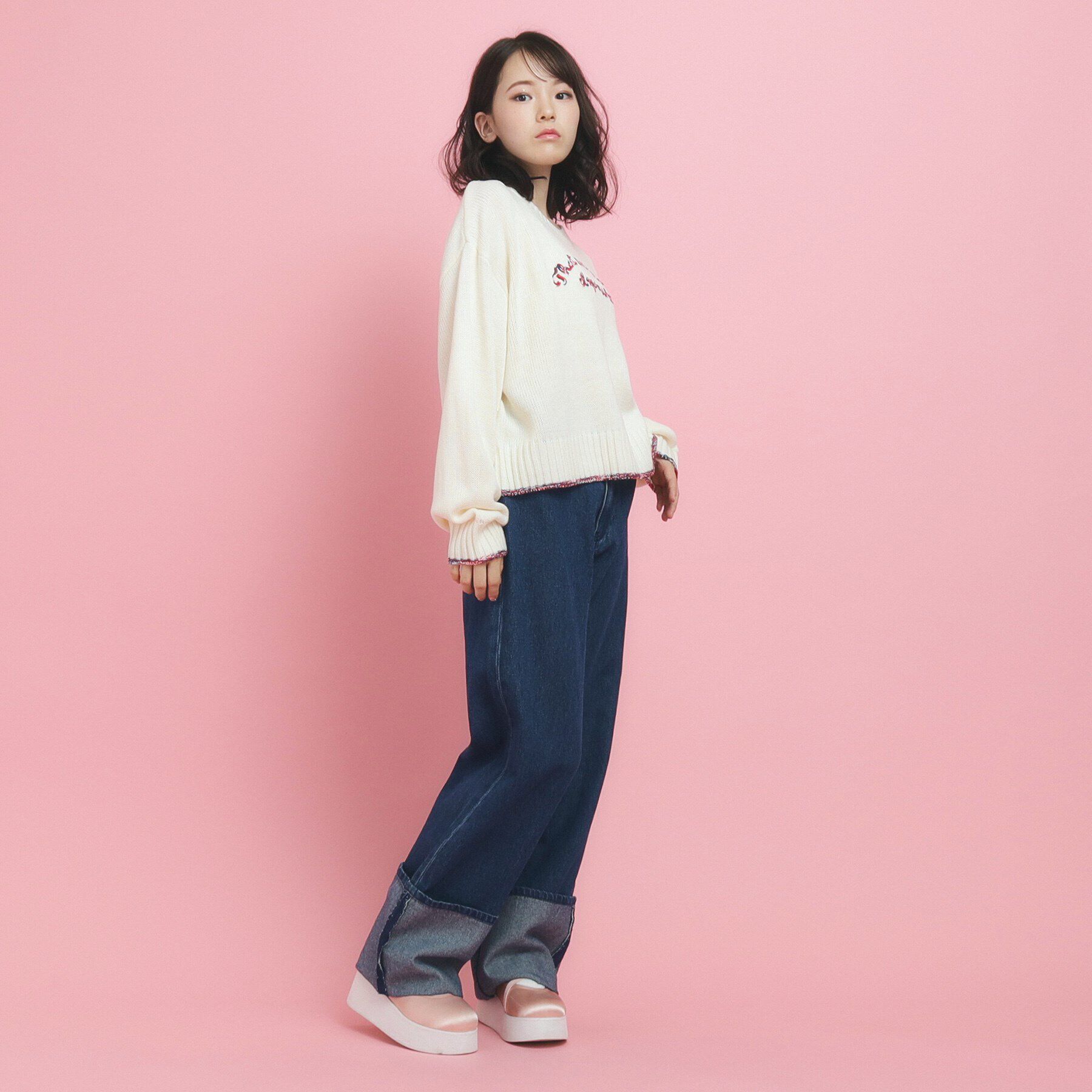 PINK-latte「冬まで待てない！主役級洗えるニット」|ニット・セーター|
