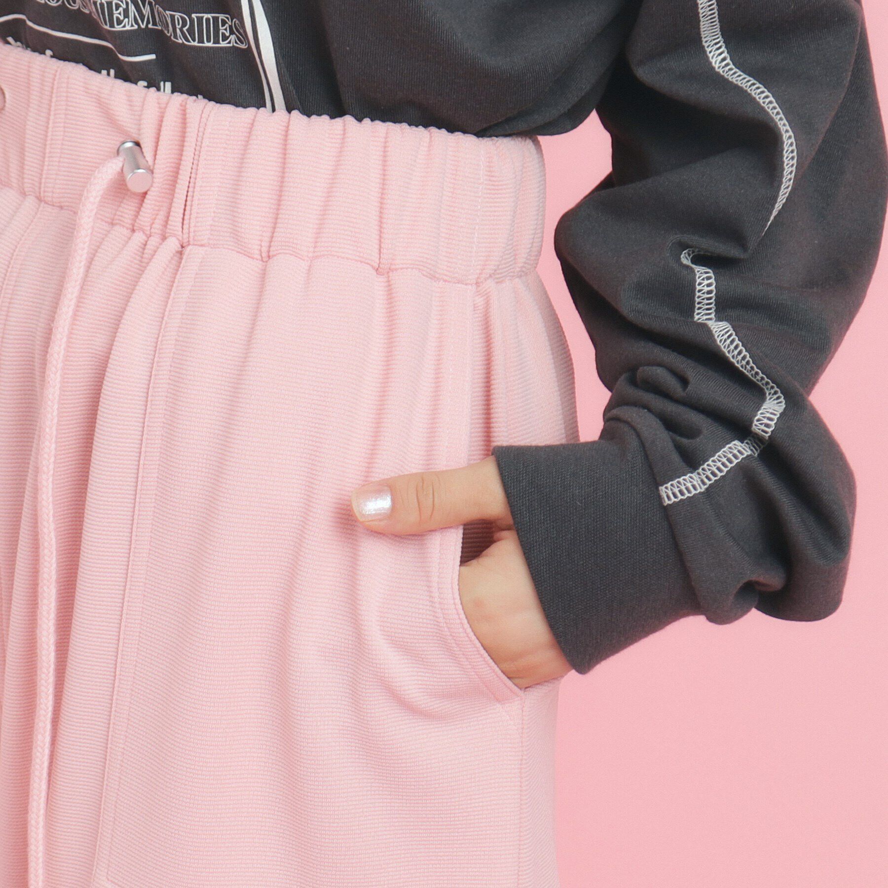 PINK-latte「【きれい見えシルエット】とろみカーゴパンツ」|その他|