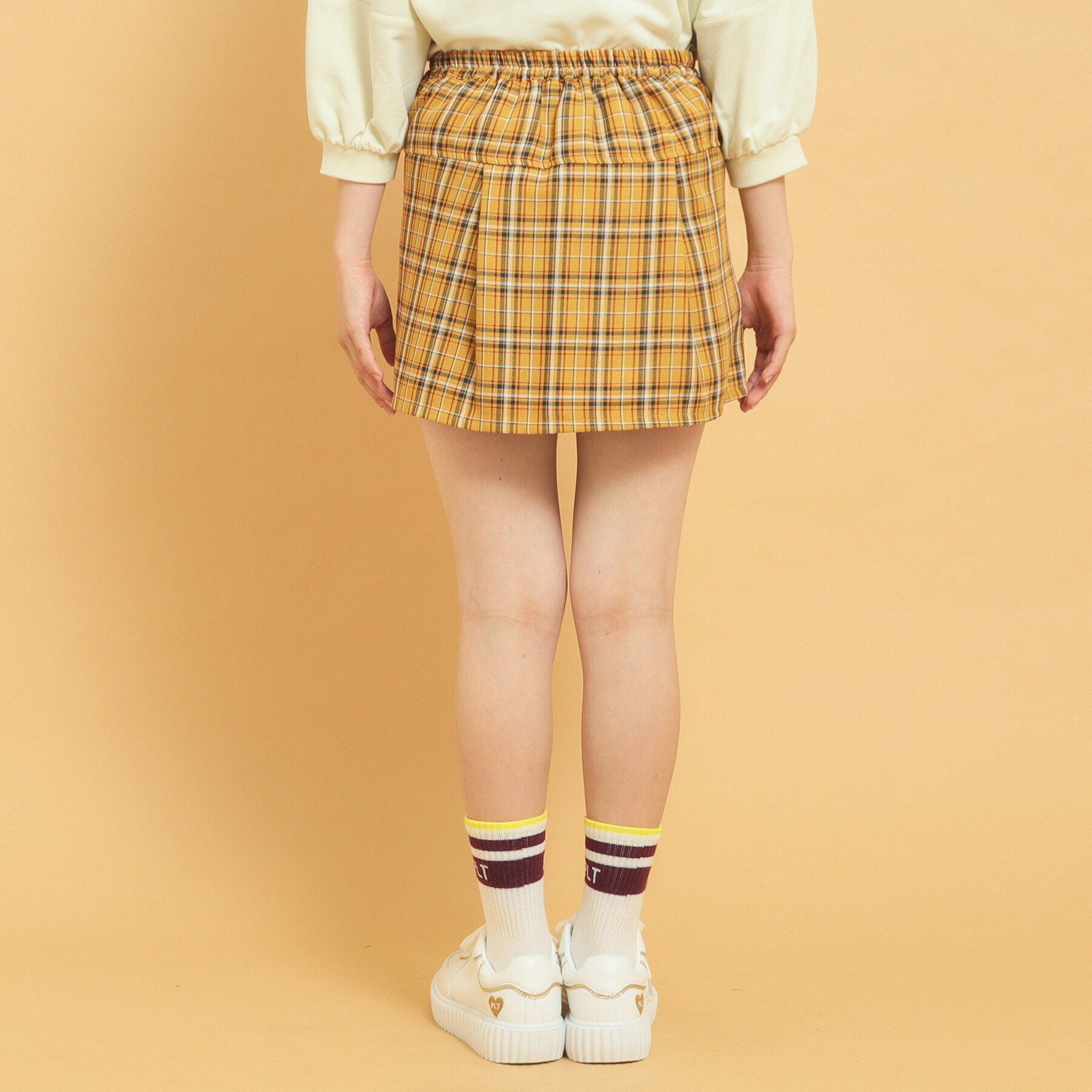 PINK-latte「【インナー付き】腰巻きネルシャツ風スカート」|スカート|