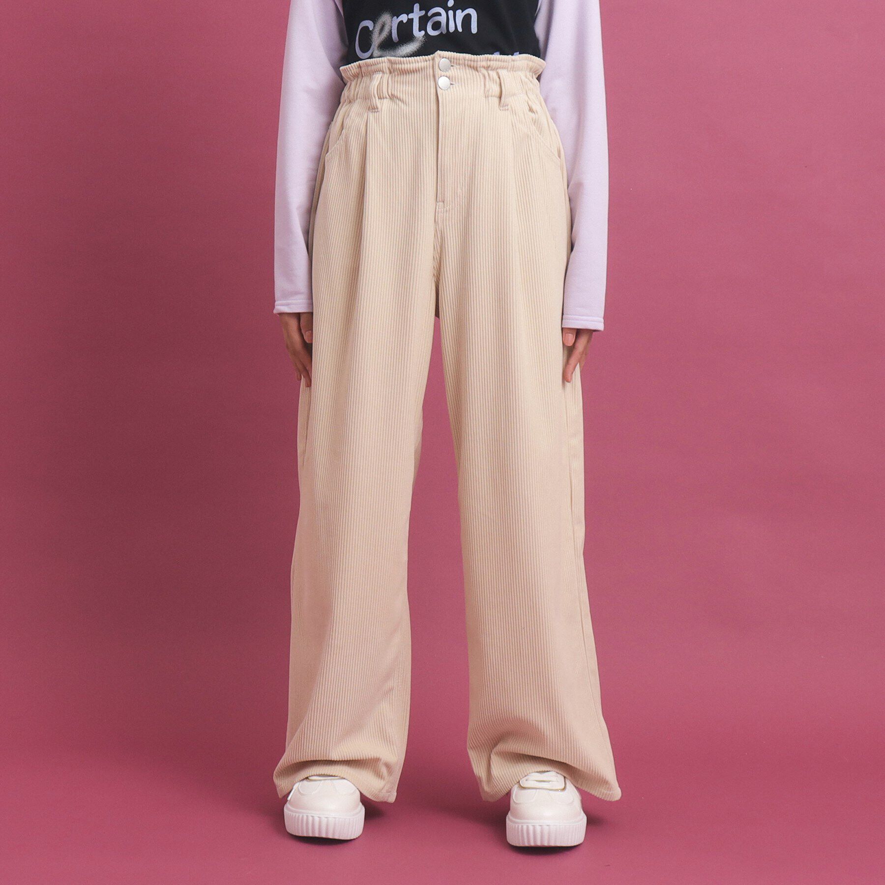 PINK-latte「ベーシック コーディロイタックパンツ」|その他|