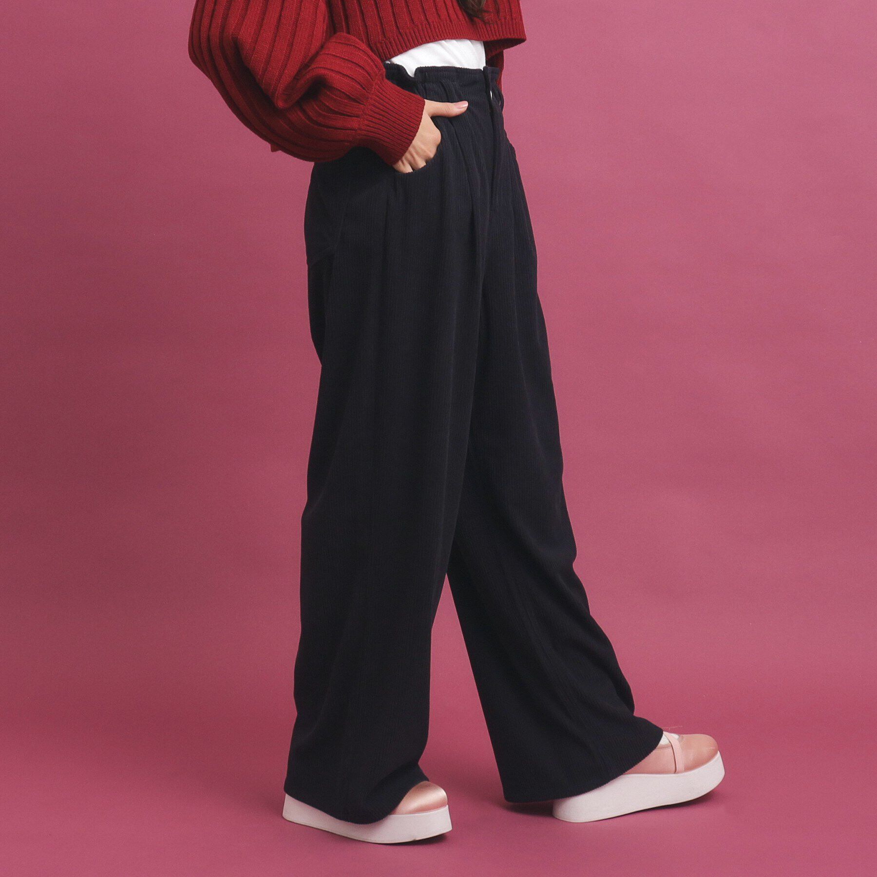 PINK-latte「ベーシック コーディロイタックパンツ」|その他|