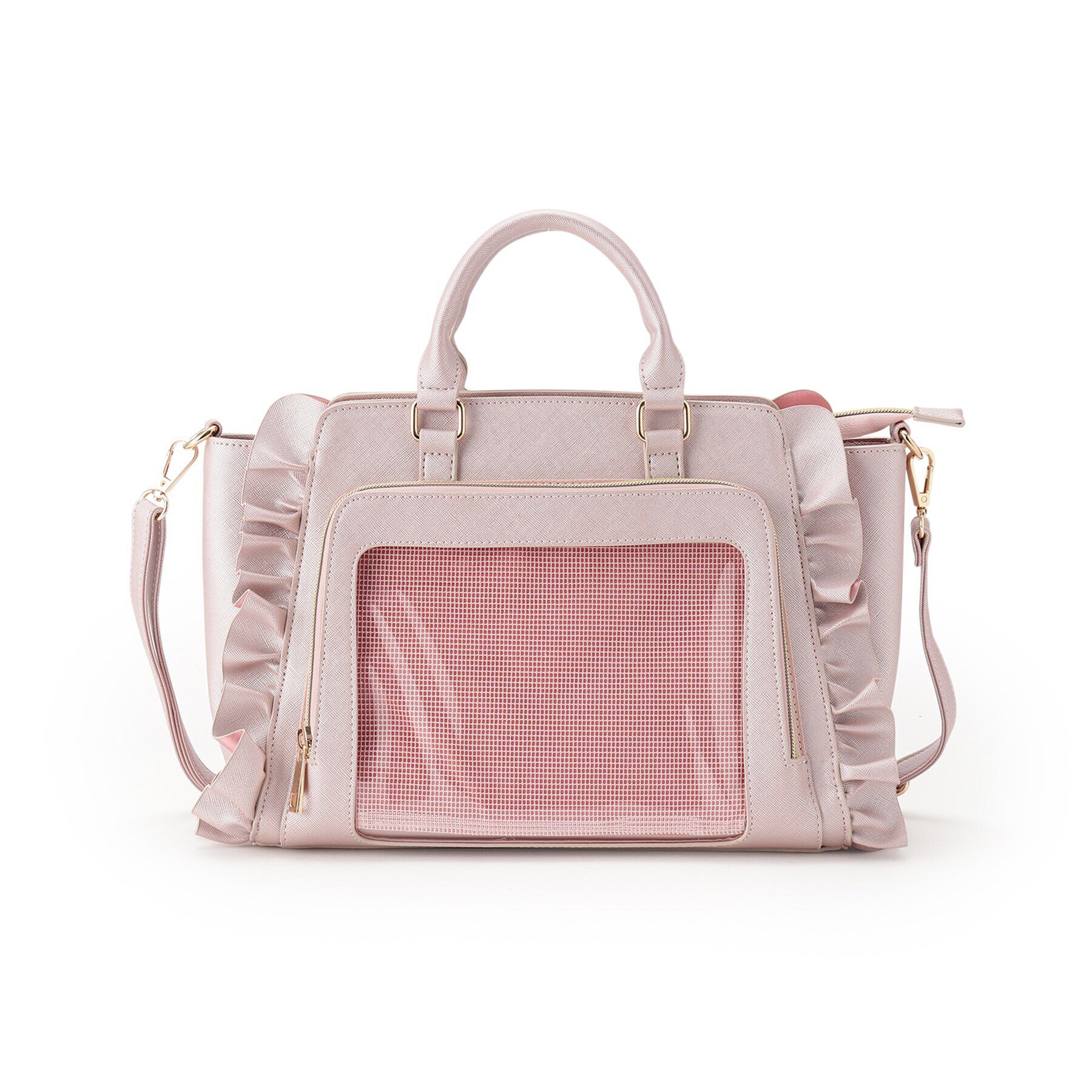 PINK-latte「【推し活】2WAYフリルバッグ」|トートバッグ|