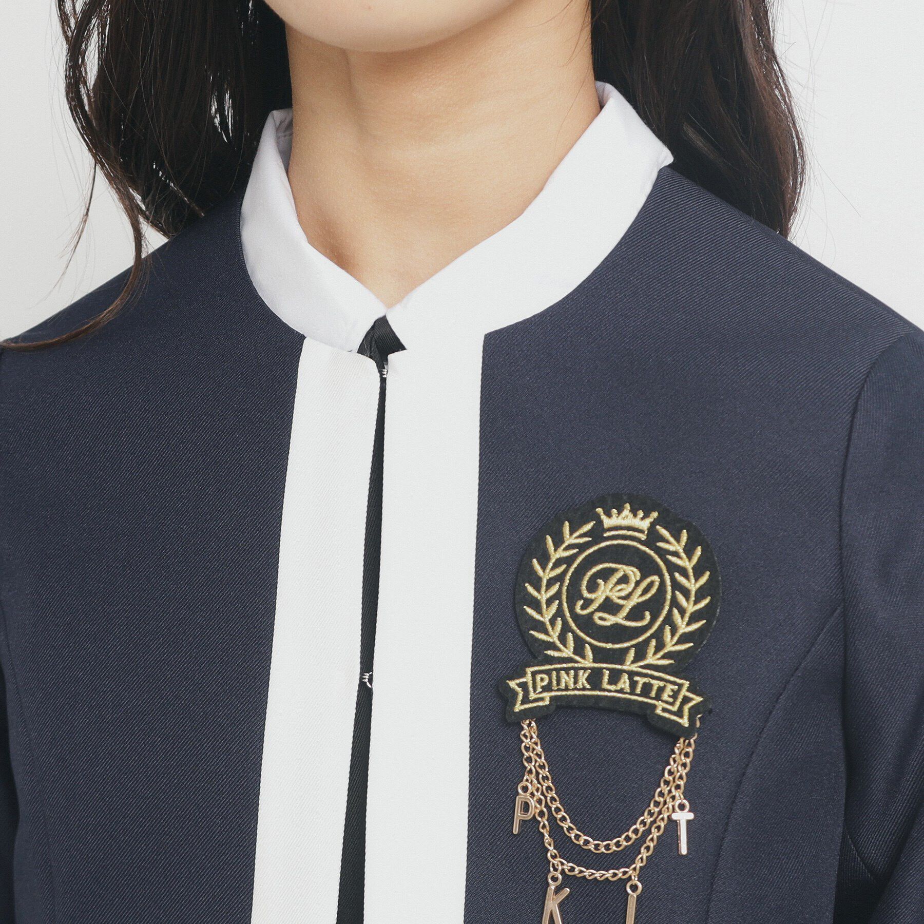 PINK-latte「【オケージョン・フォーマル】ボレロジャケット」|ノーカラージャケット|