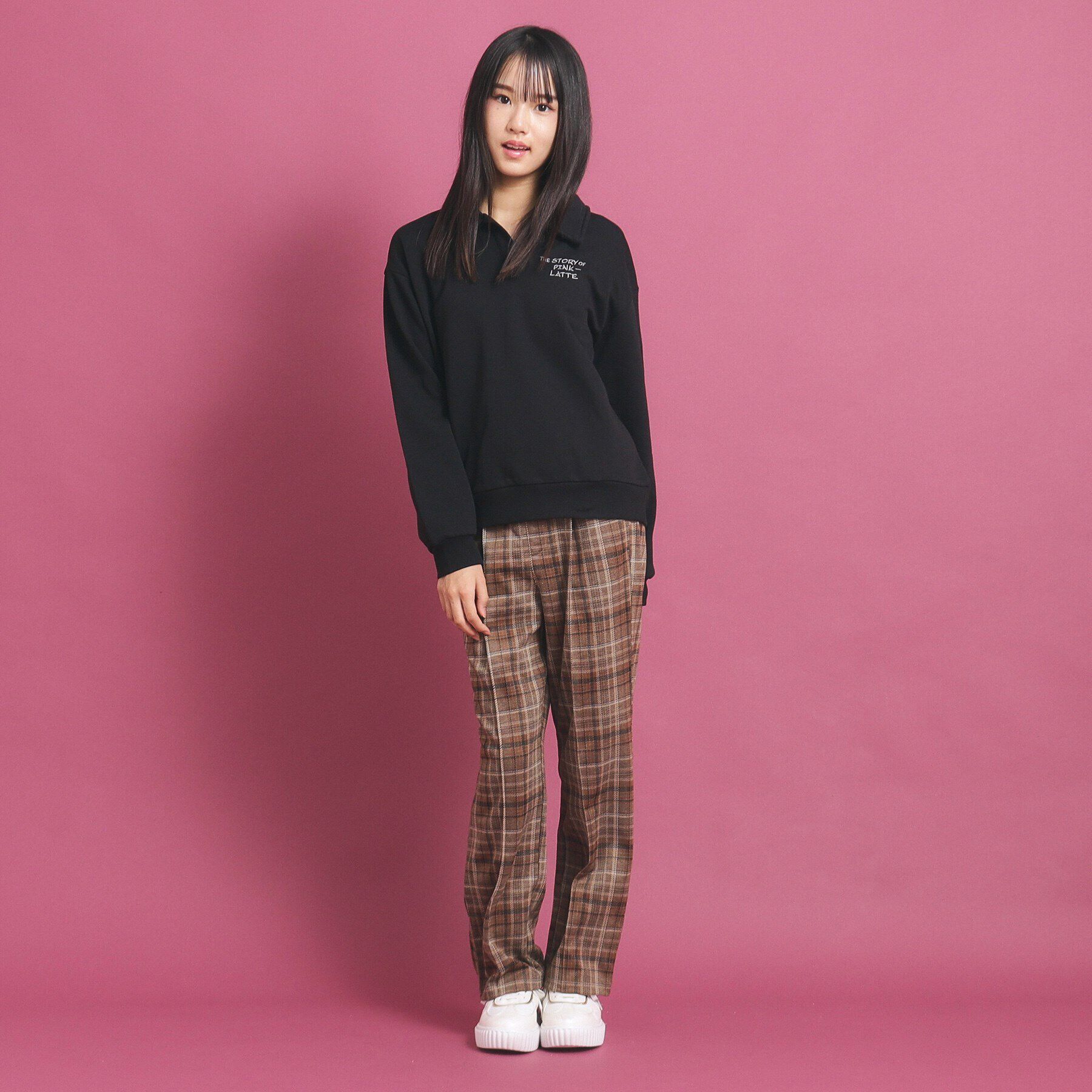 PINK-latte「バッククマプリントのスキッパーパーカ」|その他|