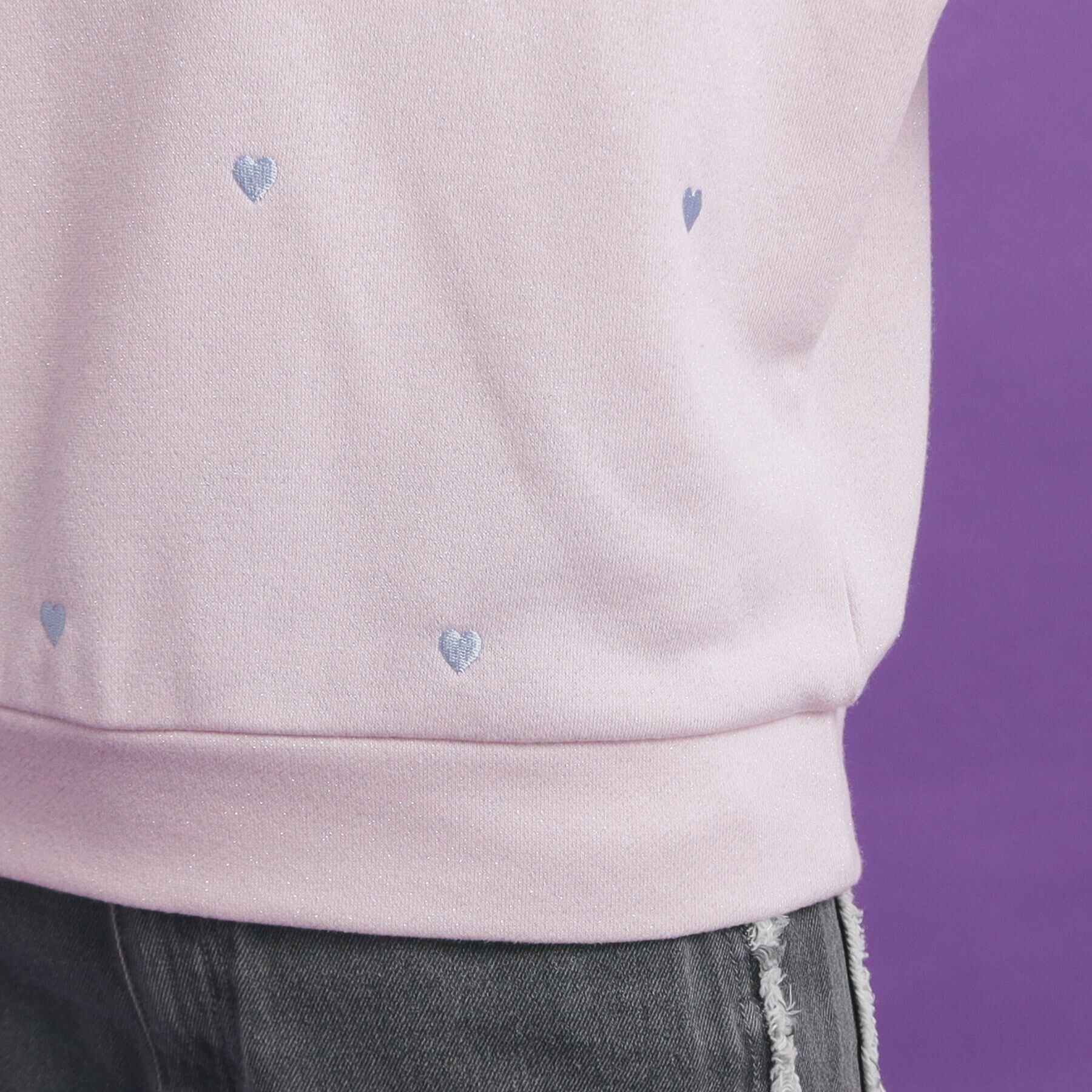 PINK-latte「総 刺繍ラメ裏毛トップス」|その他|