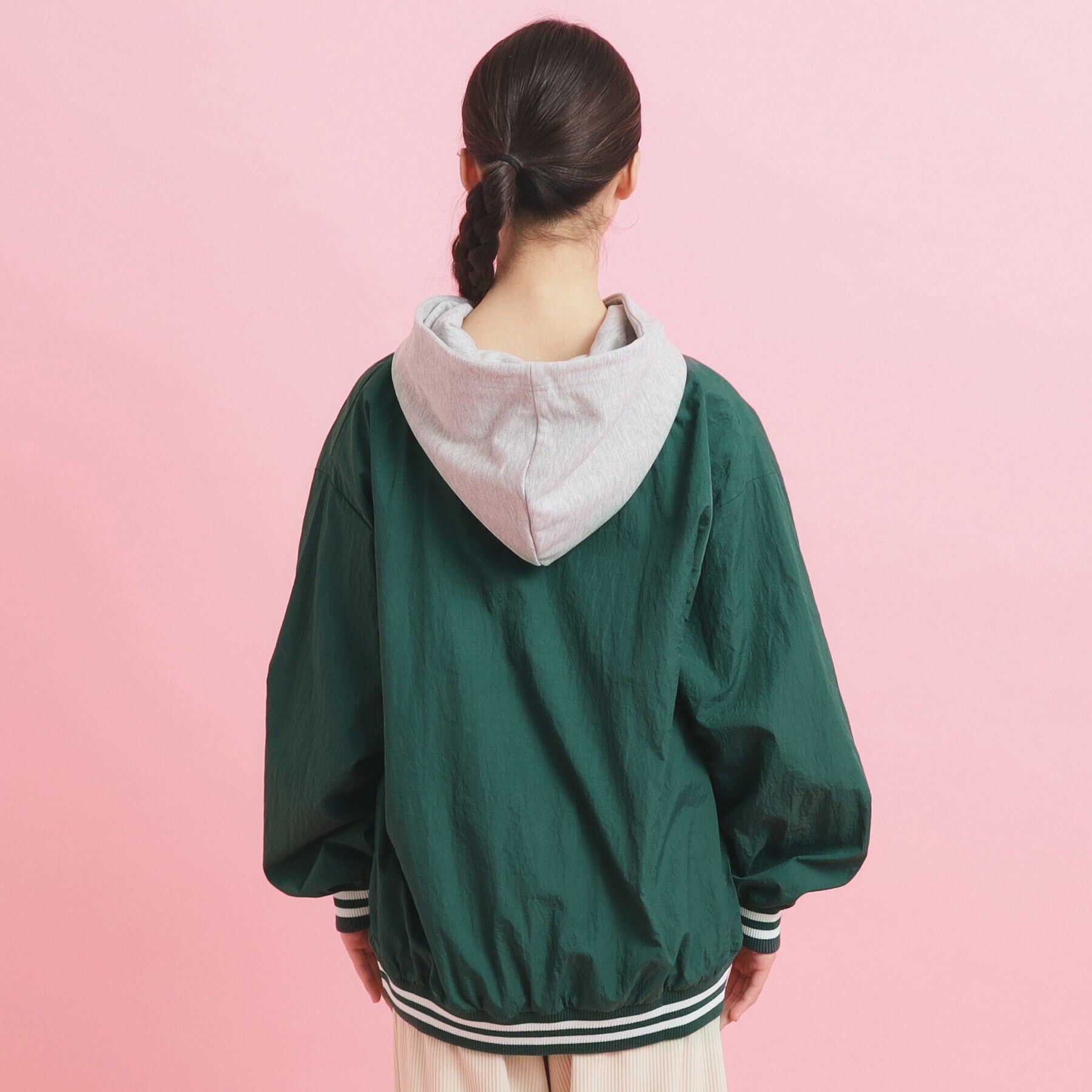 PINK-latte「フード付きコットンパーカ」|パーカー|