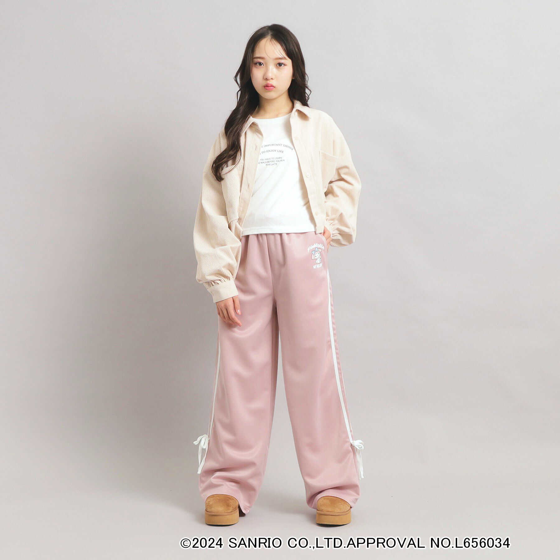 PINK-latte「【サンリオキャラクターズコラボ】サイドラインパンツ」|その他|