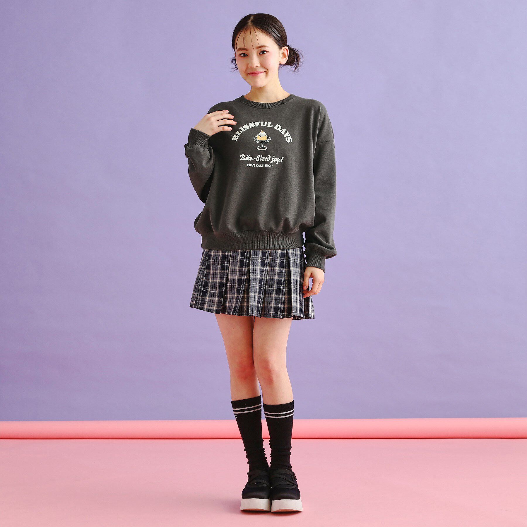 PINK-latte「裏毛スウィーツプルオーバー」|Tシャツ・カットソー|