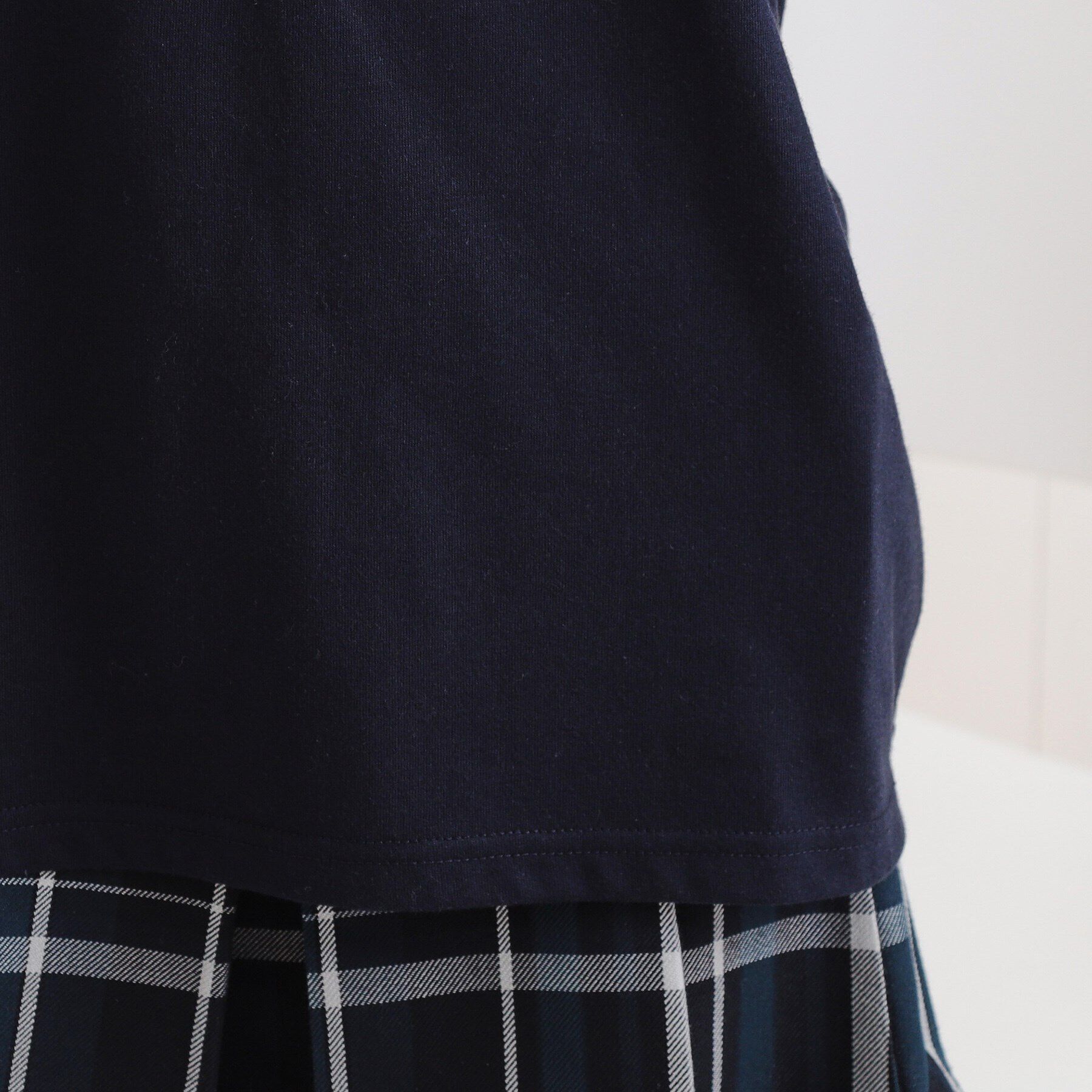 PINK-latte「レースプリントナンバリングロンT」|Tシャツ・カットソー|