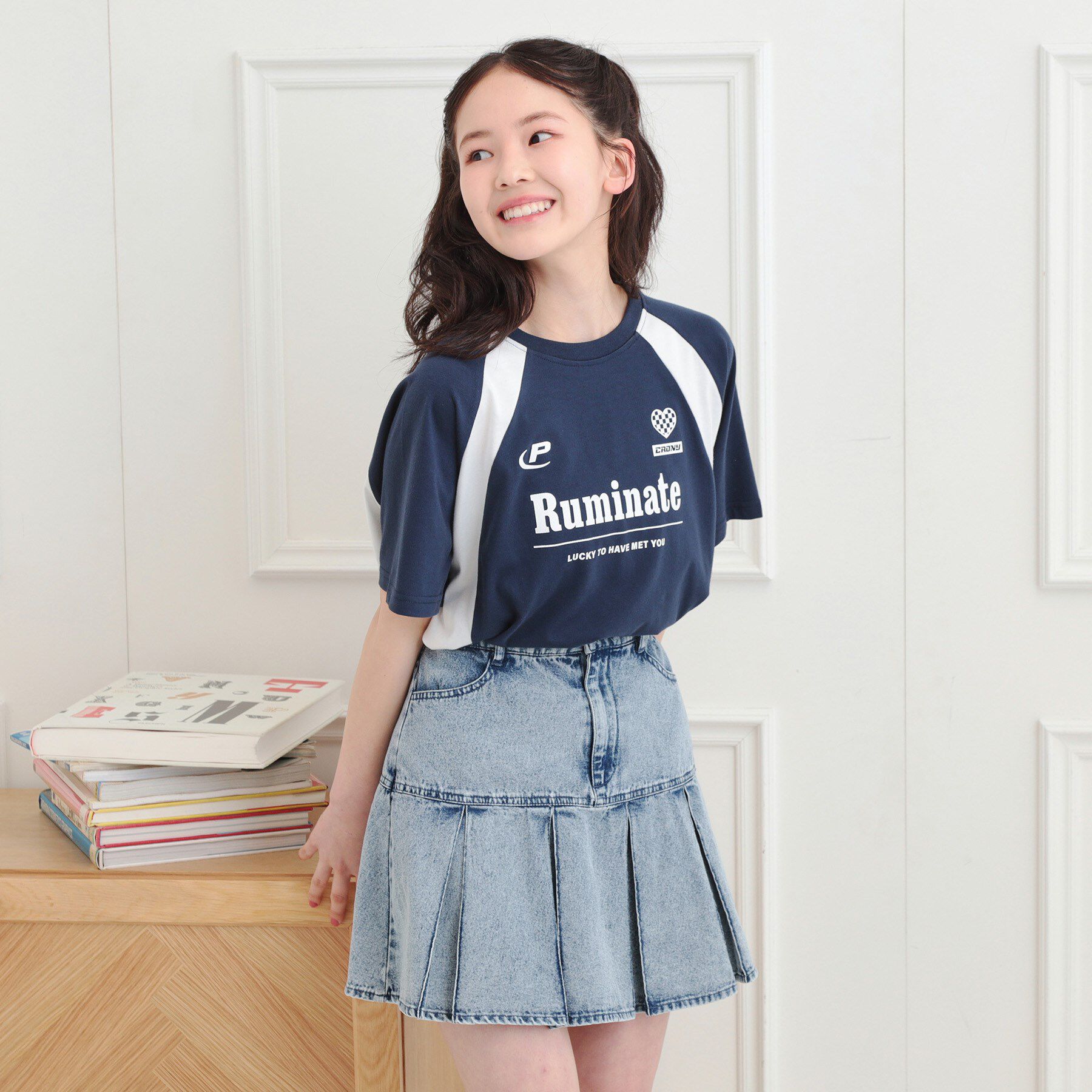 PINK-latte「ビッグゲームTシャツ」|Tシャツ・カットソー|