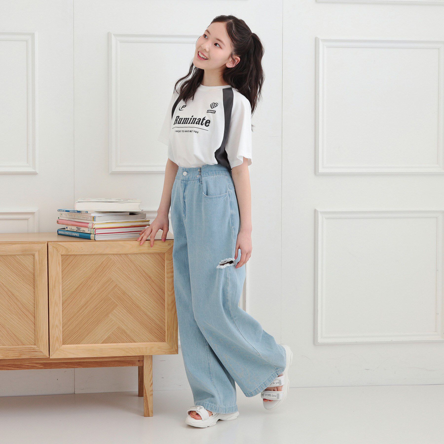 PINK-latte「ビッグゲームTシャツ」|Tシャツ・カットソー|