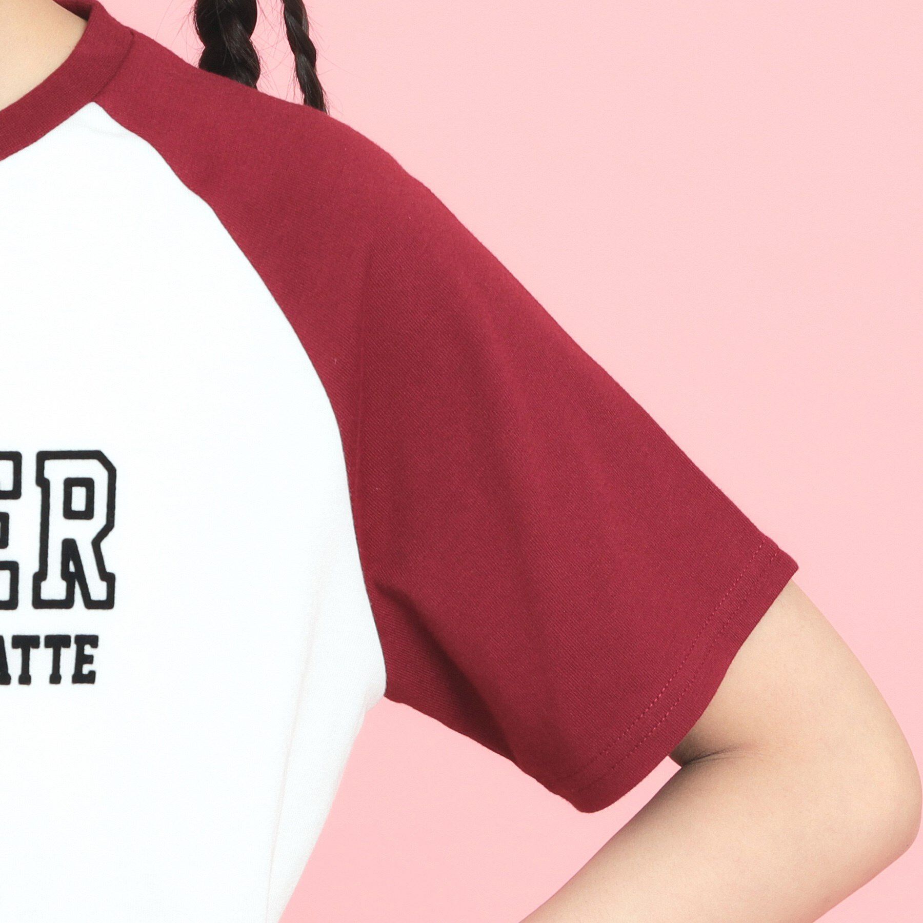 PINK-latte「ラグランTシャツ」|Tシャツ・カットソー|