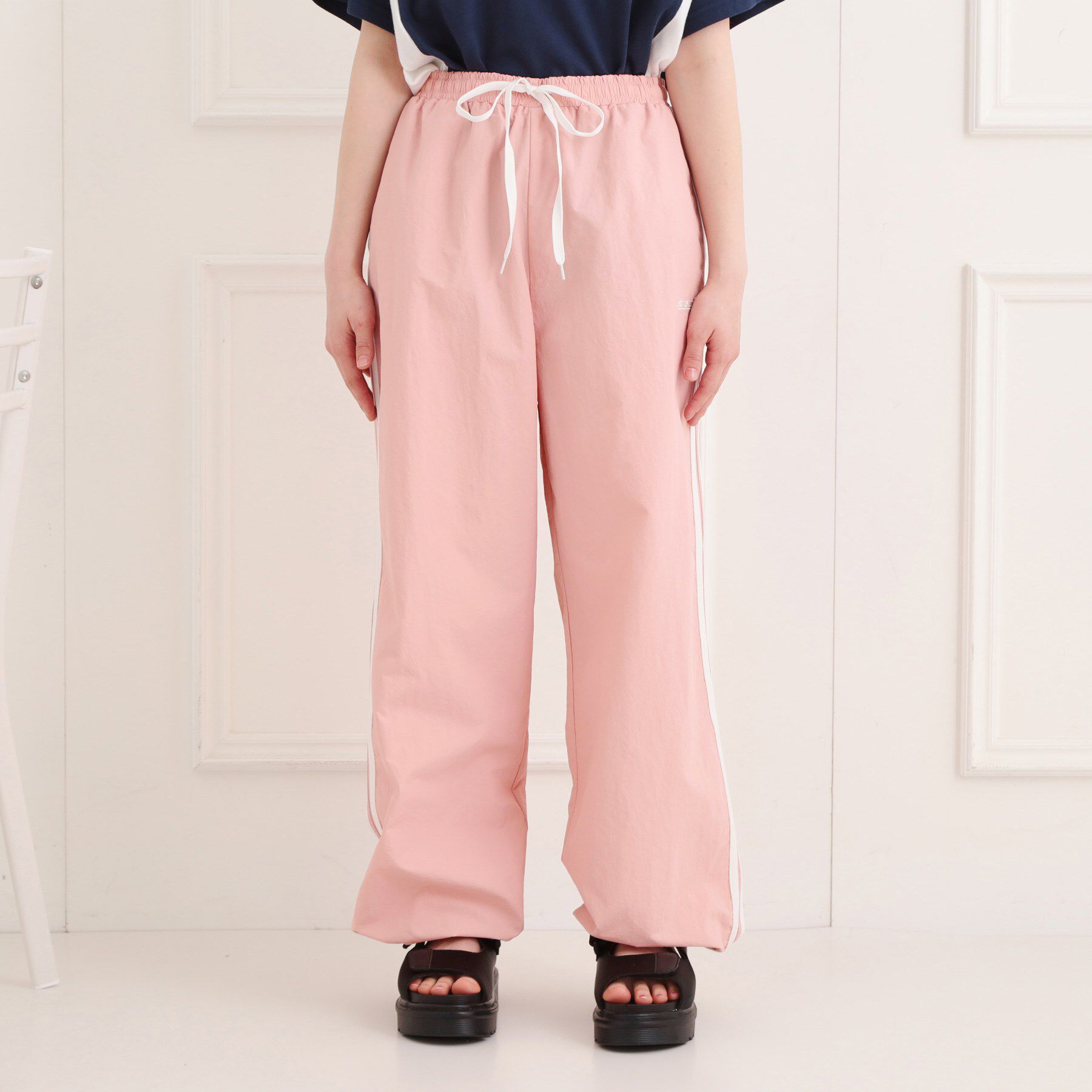 PINK-latte「ナイロンライントラックパンツ」|その他|